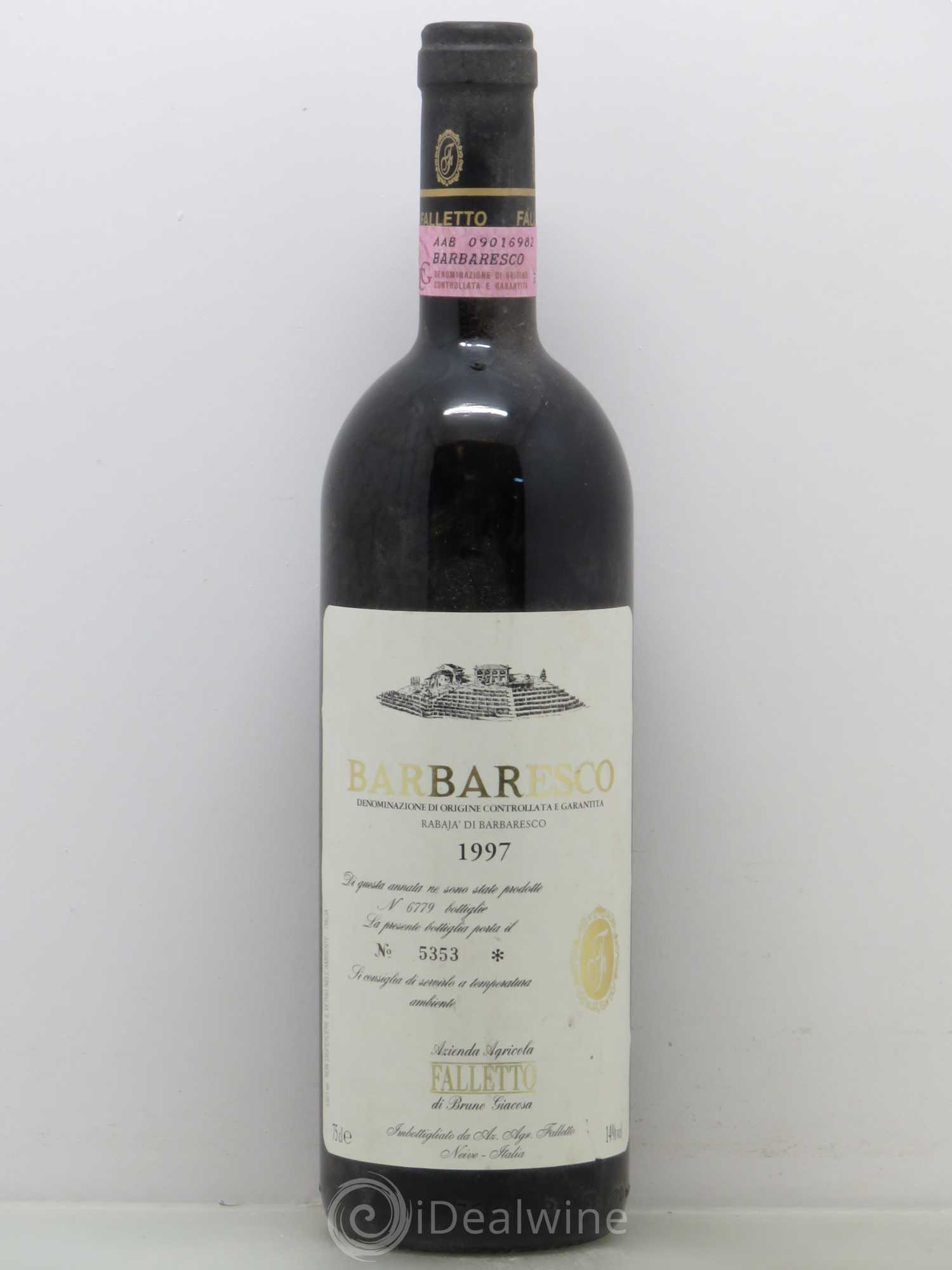 Barbaresco DOCG Falletto - Bruno Giacosa 1997 - Lot de 1 bouteille - 0