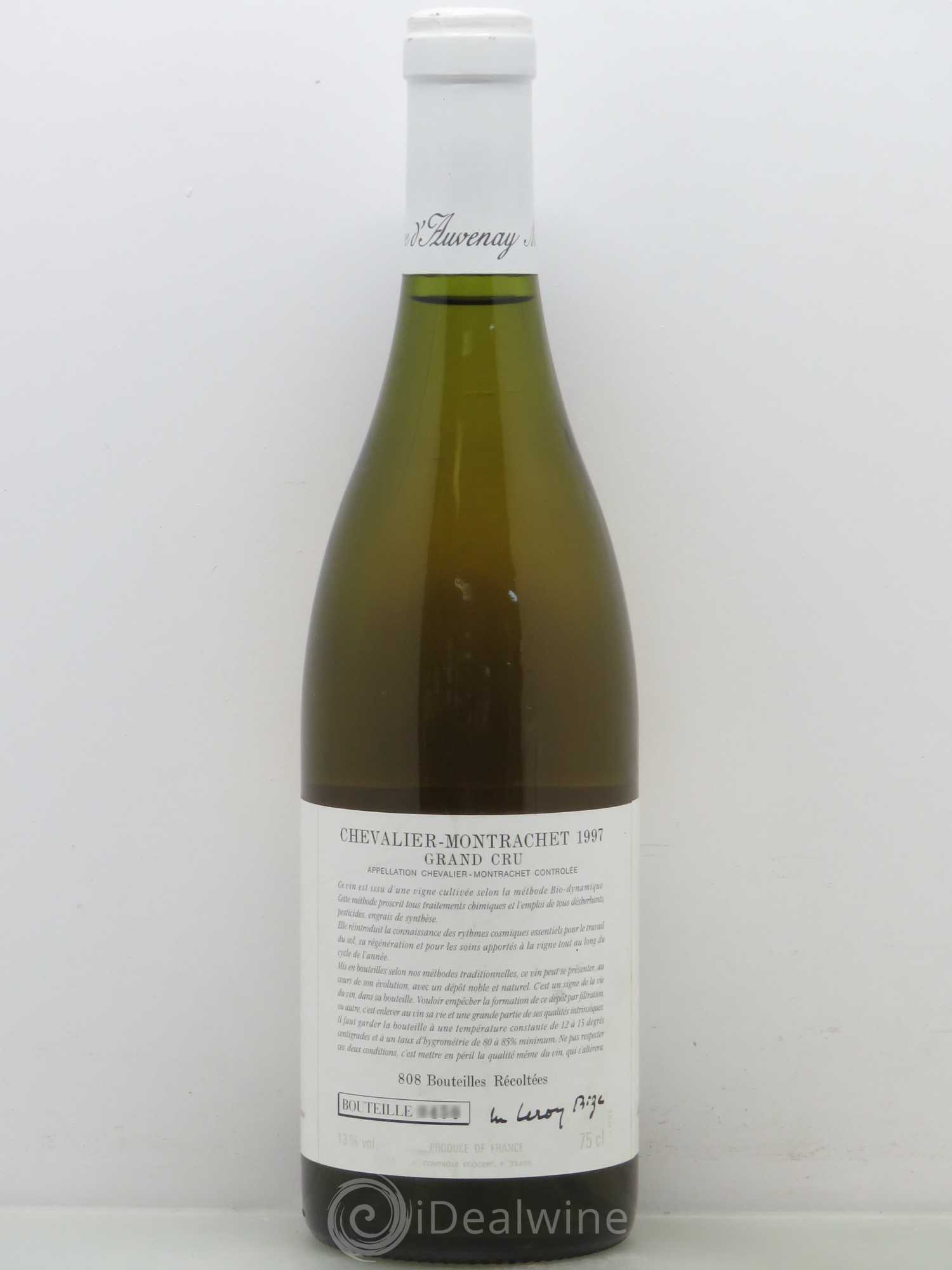 Chevalier-Montrachet Grand Cru d'Auvenay (Domaine) 1997 - Posten von 1 Flasche - 1