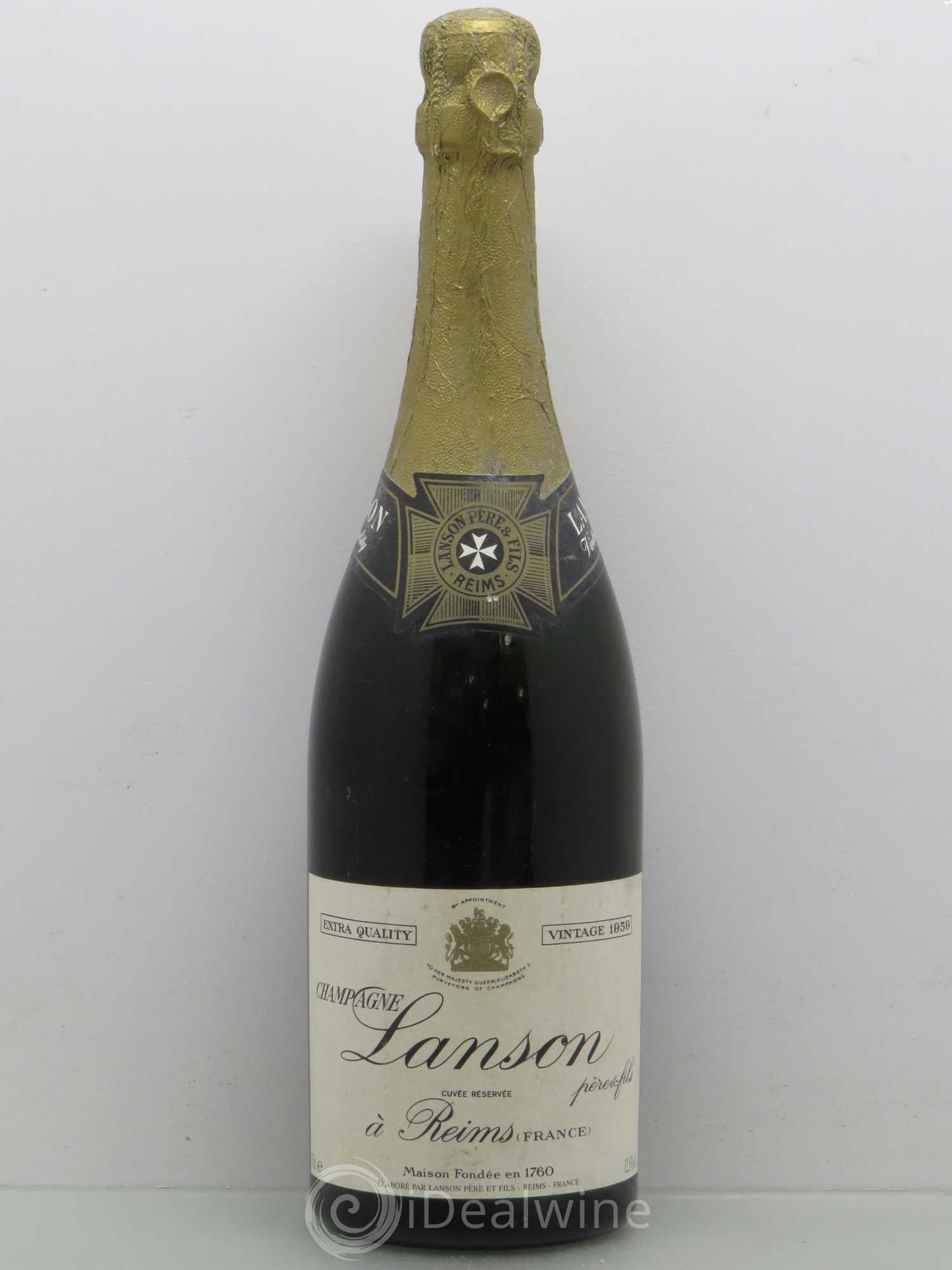 Champagne Lanson 1959 - Lot de 1 bouteille - 0