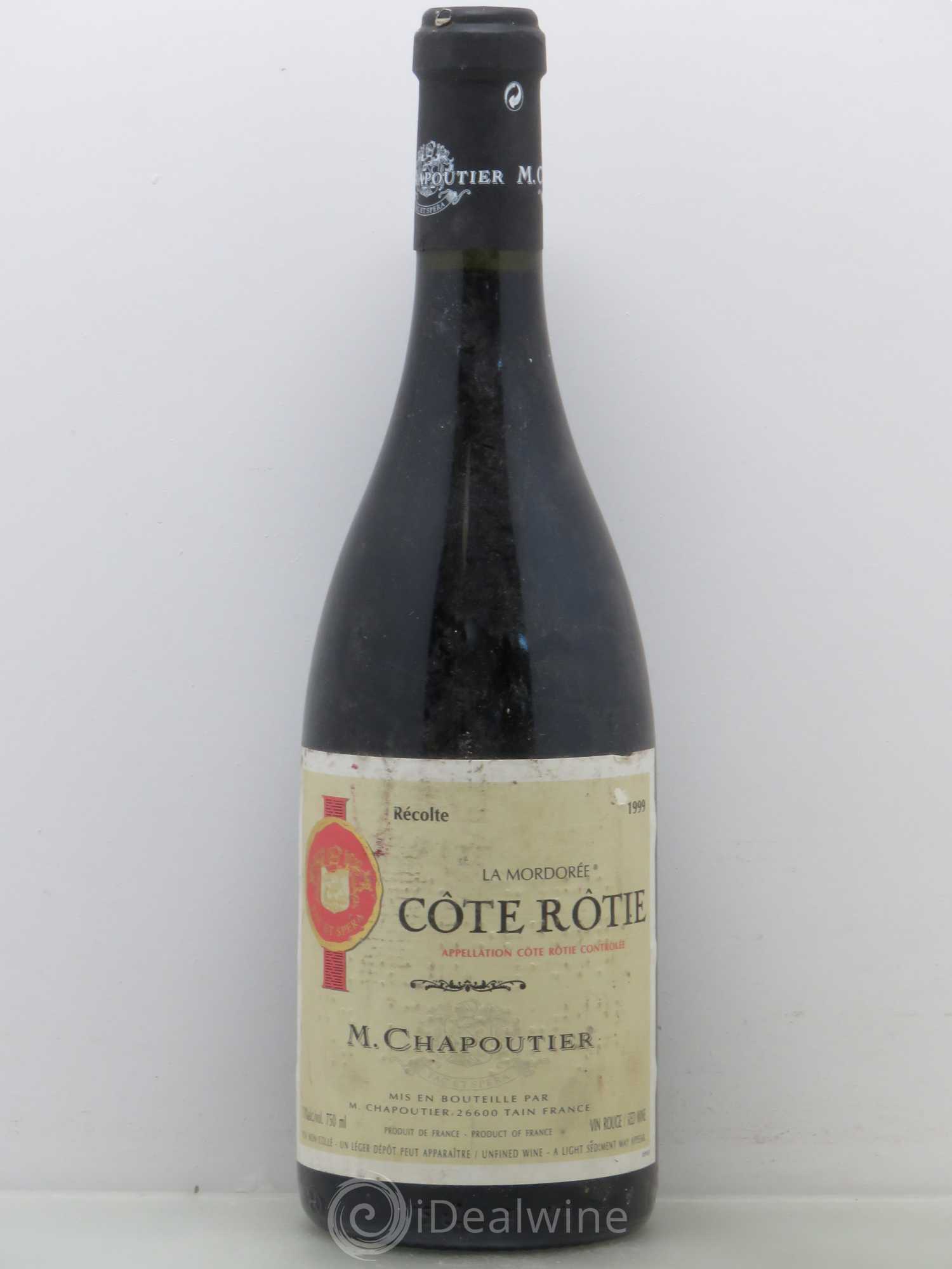 Côte-Rôtie La Mordorée Chapoutier 1999 - Lot de 1 bouteille - 0
