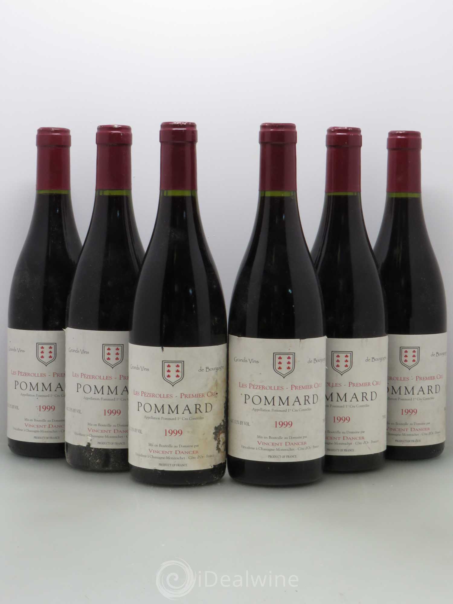 Pommard 1er Cru Les Pézerolles Vincent Dancer 1999 - Lot de 6 bouteilles - 0
