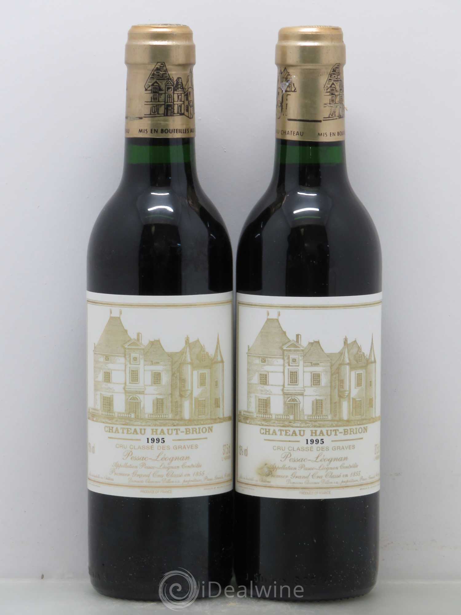 Château Haut Brion 1er Grand Cru Classé 1995 - Lot de 2 demi bouteilles - 0