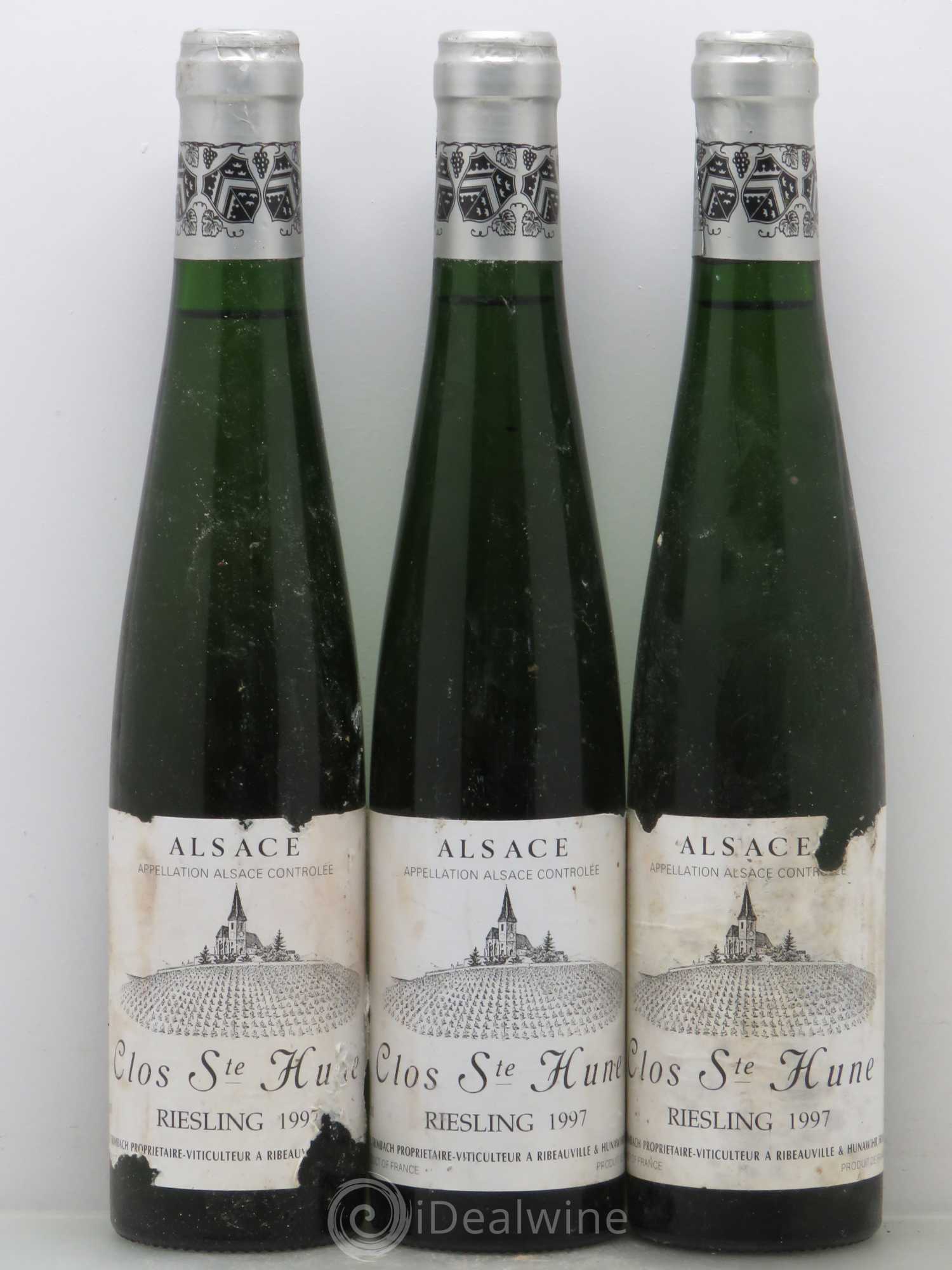 Alsace Riesling Clos Sainte-Hune Trimbach (Domaine) 1997 - Lot de 3 demi bouteilles - 0