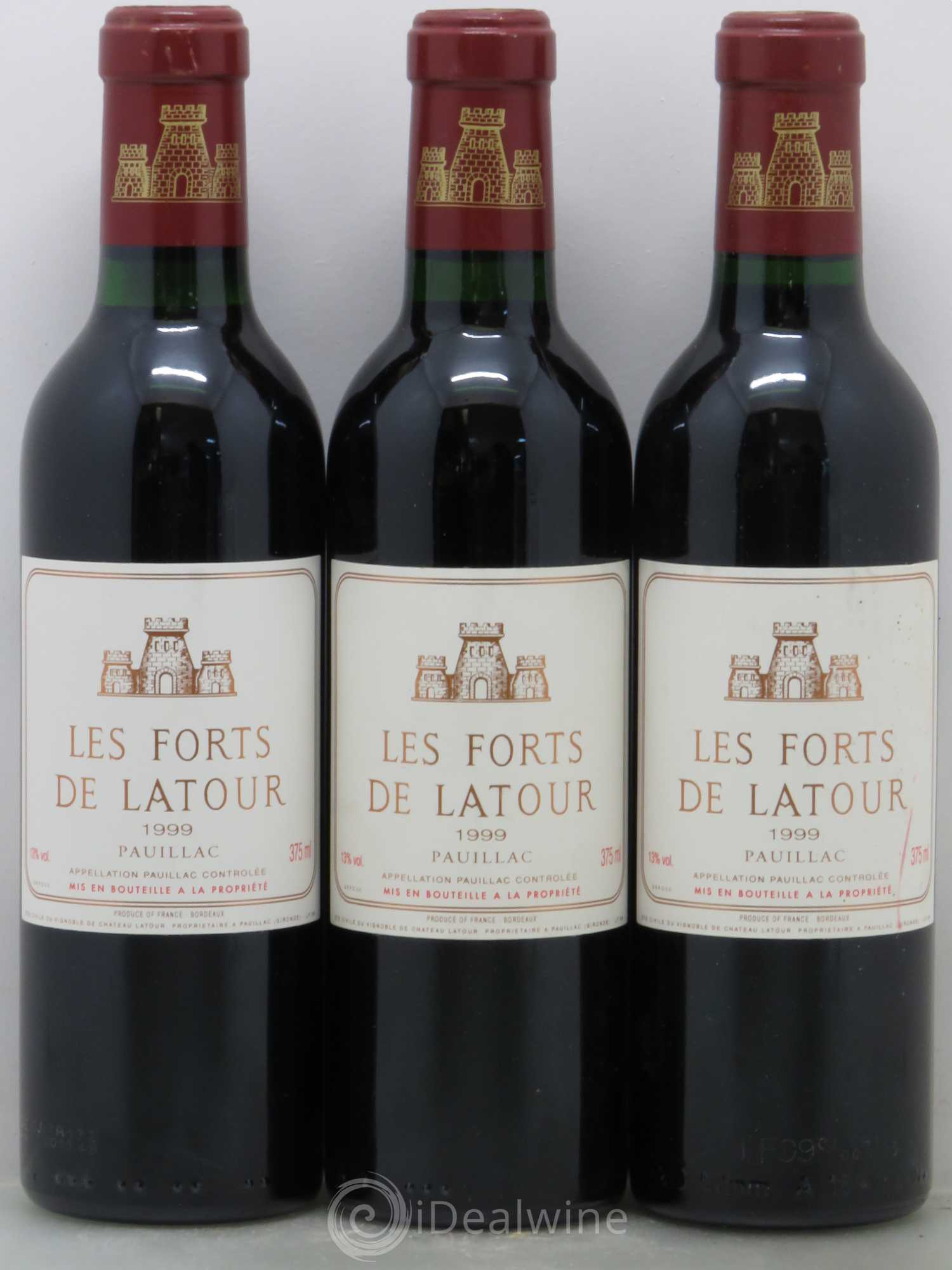 Les Forts de Latour Second Vin 1999 - Lot de 3 demi bouteilles - 0