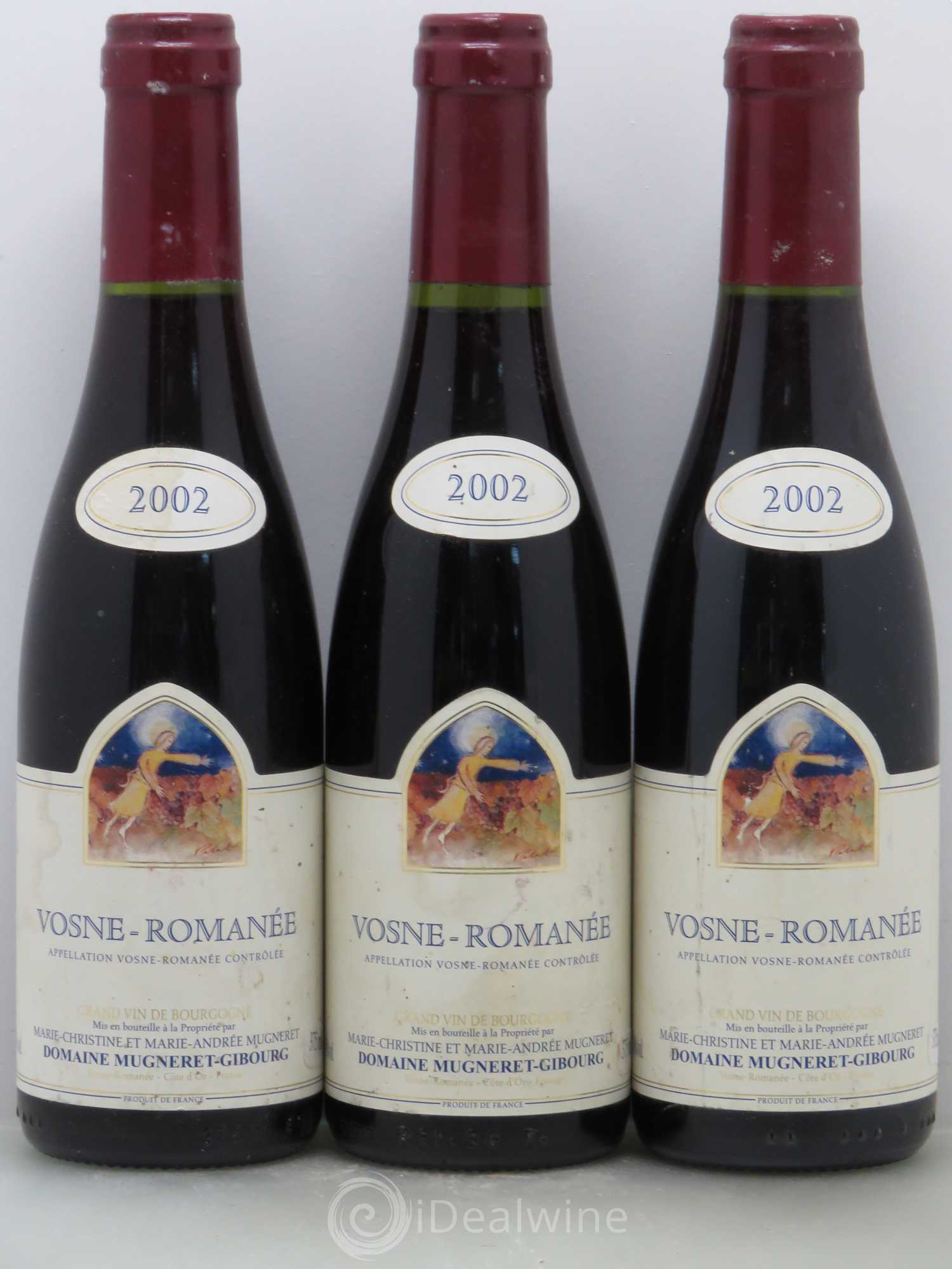 Vosne-Romanée Mongeard-Mugneret (Domaine) 2002 - Lot de 3 demi bouteilles - 0