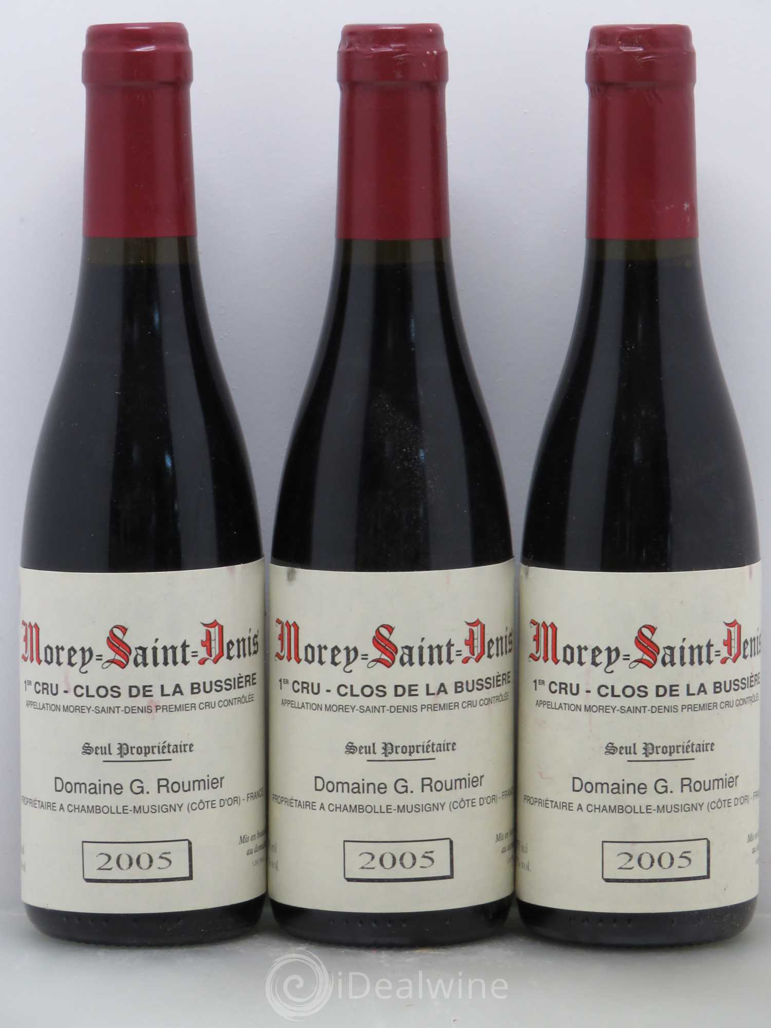 Morey-Saint-Denis 1er Cru Clos de la Bussière Georges Roumier (Domaine) 2005 - Lot de 3 demi bouteilles - 0