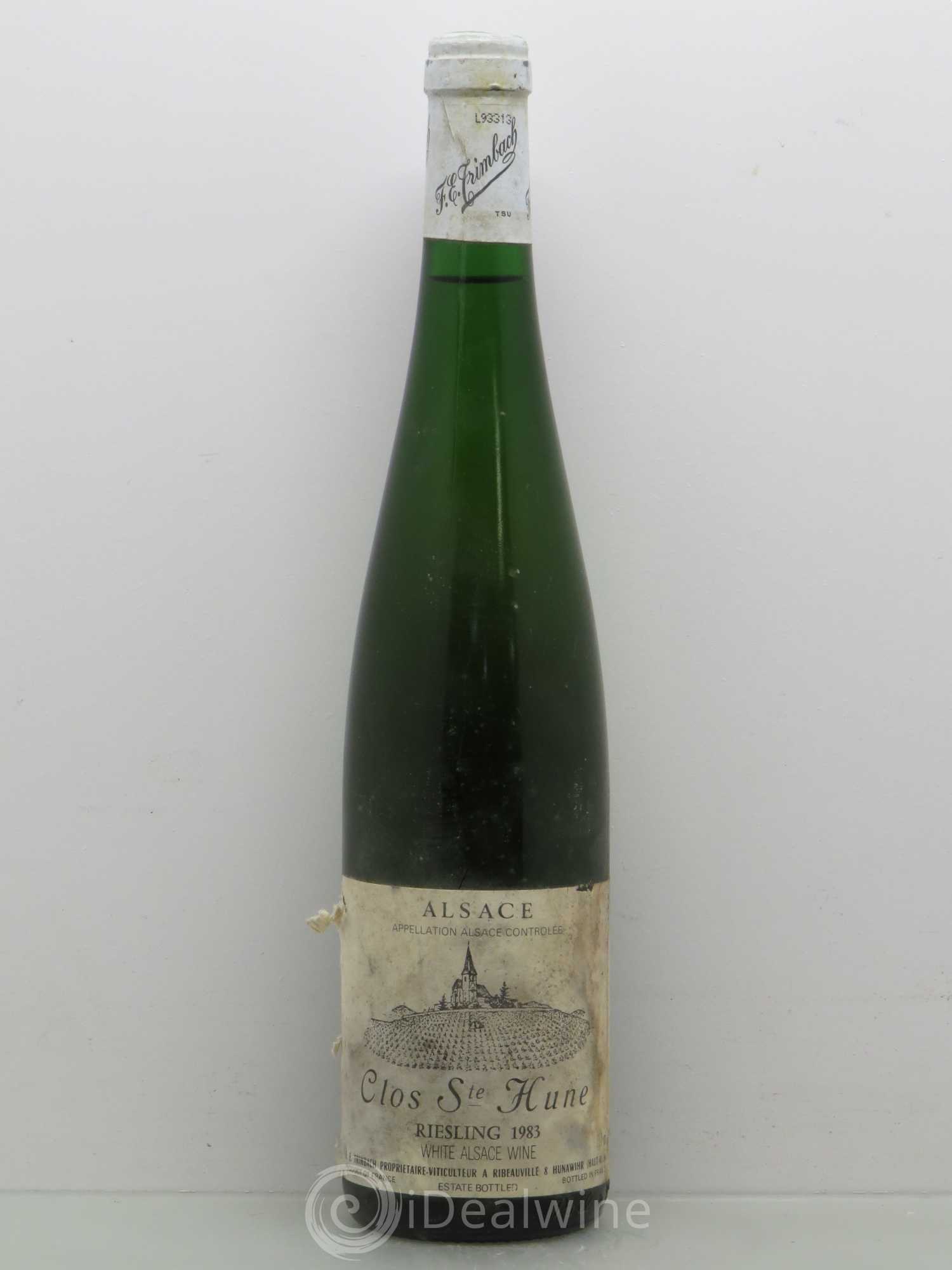 Alsace Riesling Clos Sainte-Hune Trimbach (Domaine) 1983 - Lot de 1 bouteille - 0