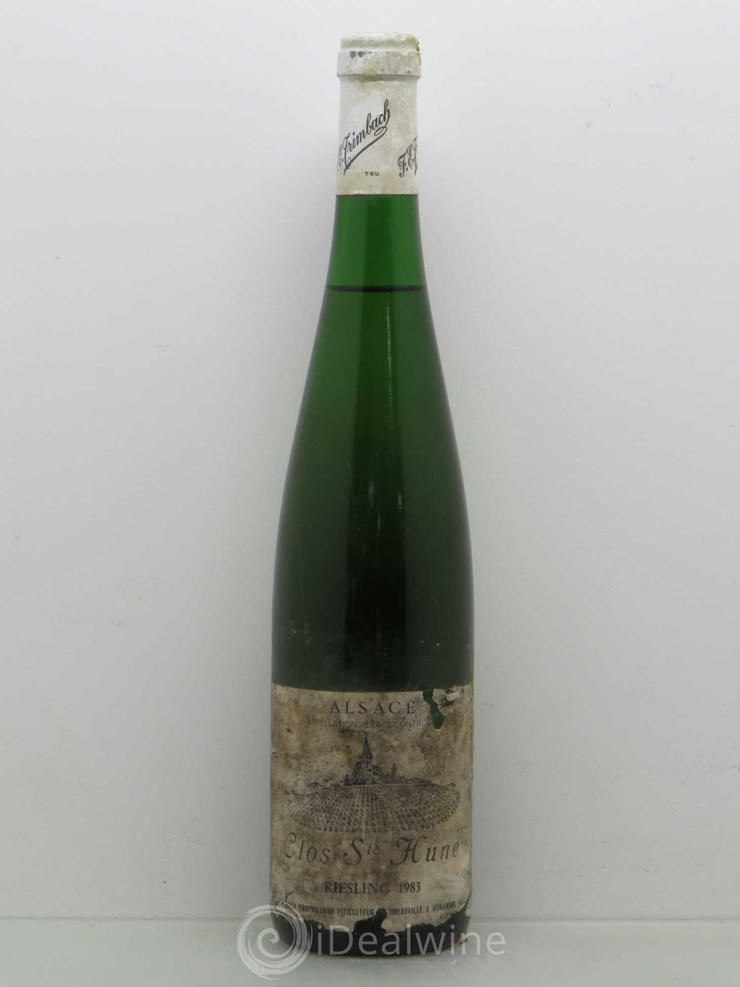 Alsace Riesling Clos Sainte-Hune Trimbach (Domaine) 1983 - Lot de 1 bouteille - 0