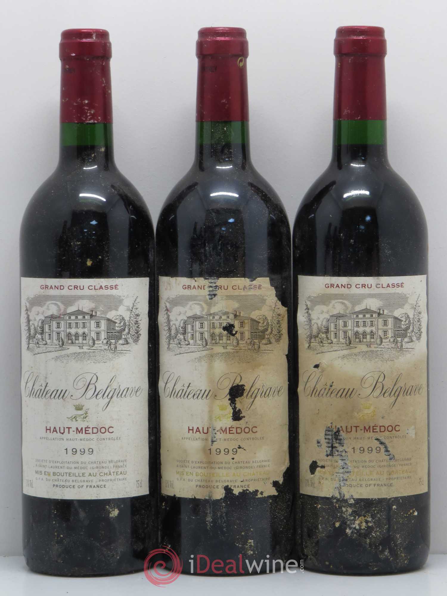 Château Belgrave 5ème Grand Cru Classé 1999 - Lot of 6 bottles - 1