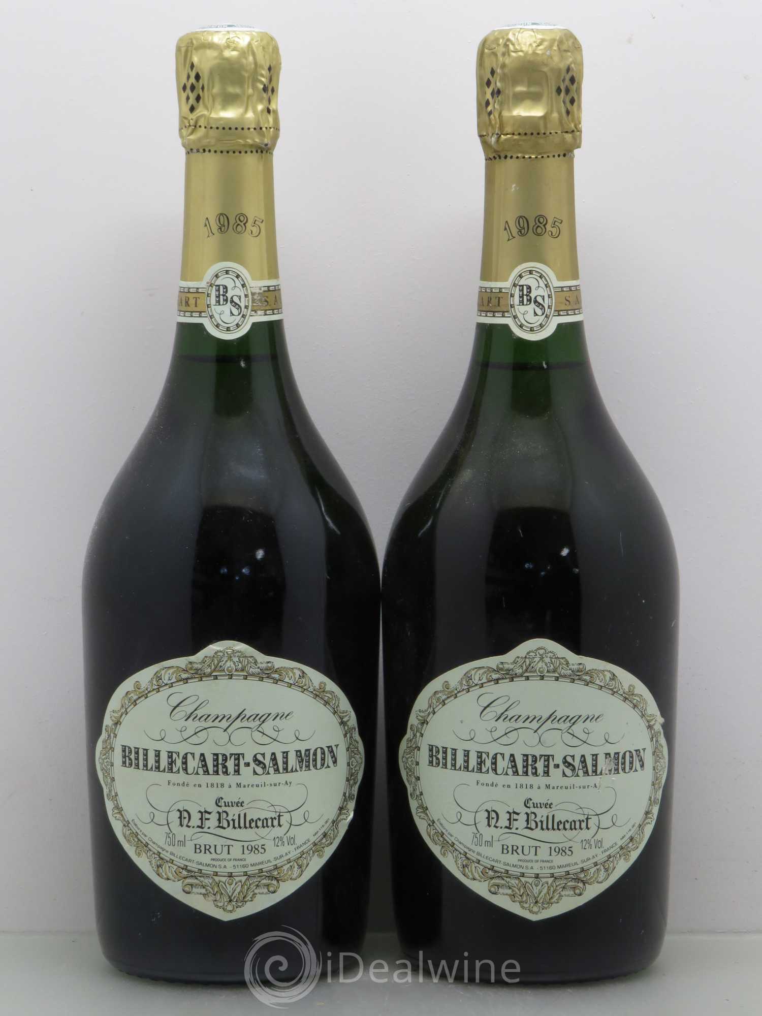 Brut Nicolas François Billecart Billecart-Salmon 1985 - Lot de 2 bouteilles - 0