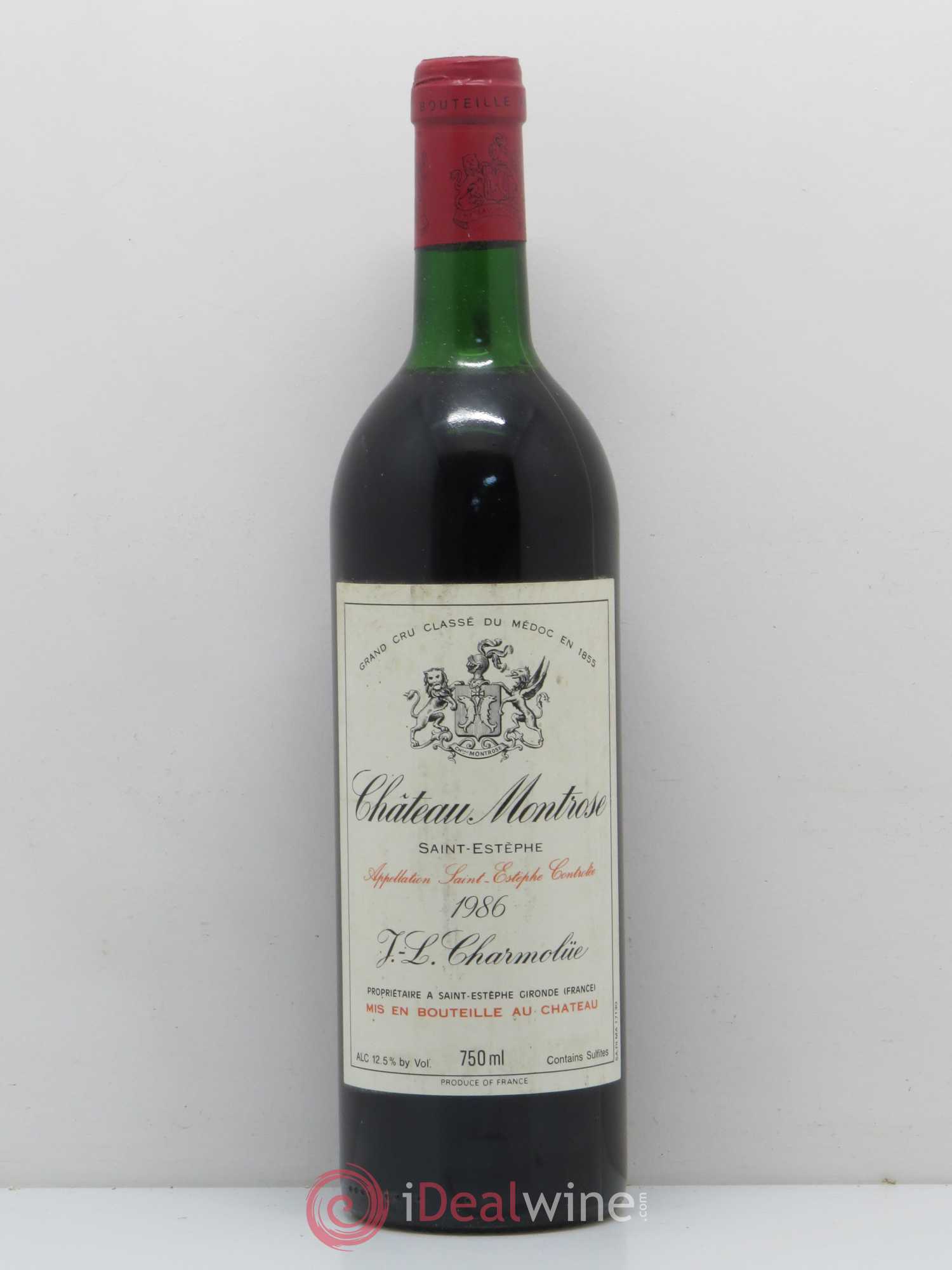 Château Montrose 2ème Grand Cru Classé 1986 - Lot de 1 bouteille - 0