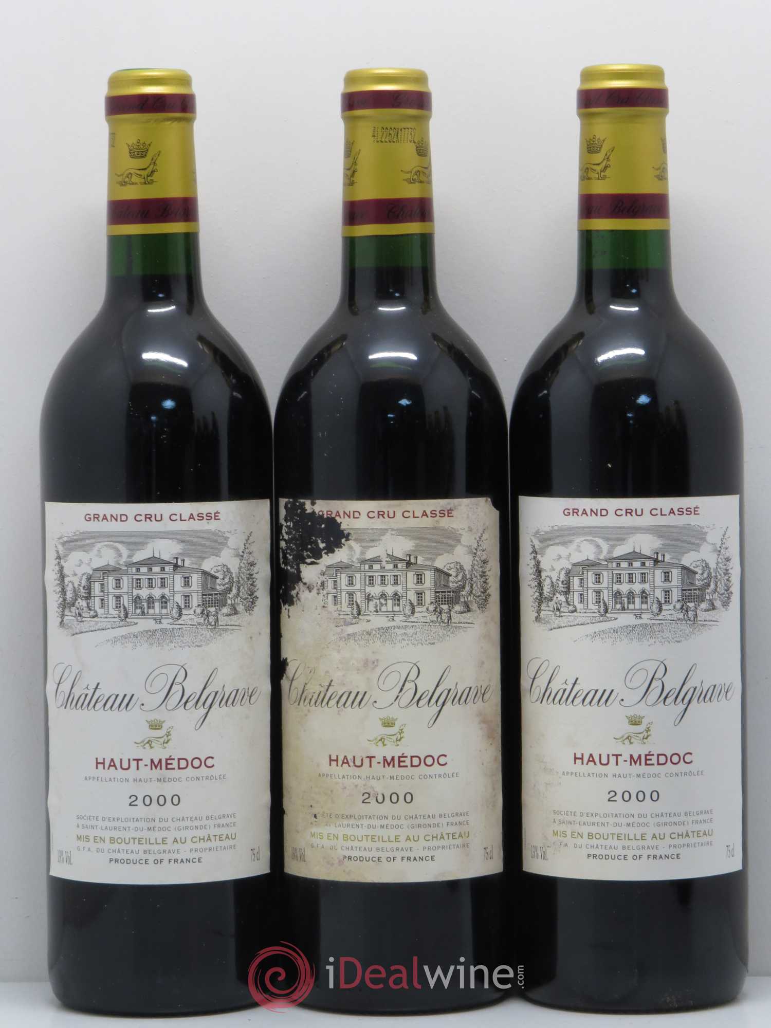 Château Belgrave 5ème Grand Cru Classé 2000 - Lot de 12 bouteilles - 3