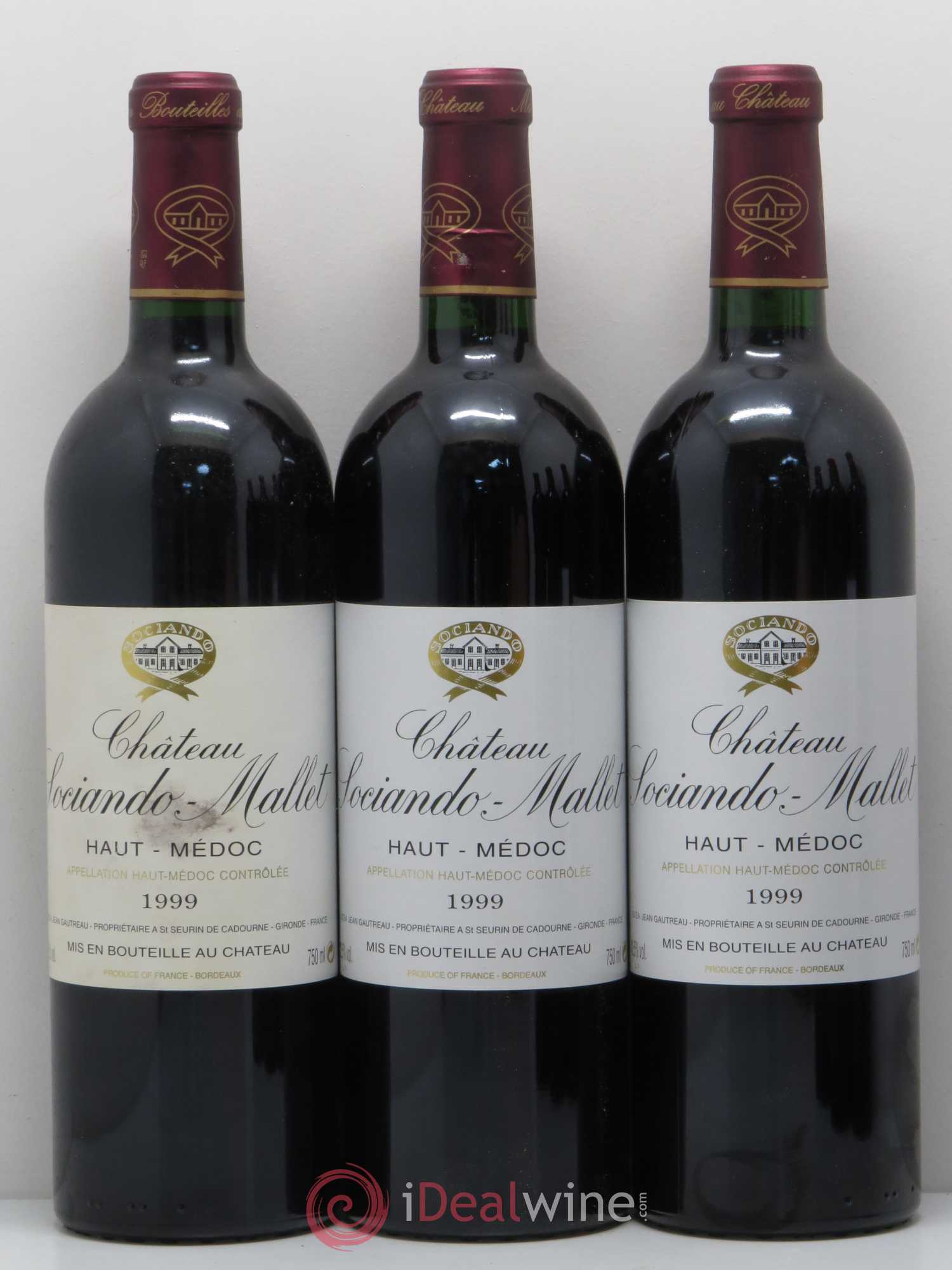 Château Sociando Mallet 1999 - Lot de 12 bouteilles - 3