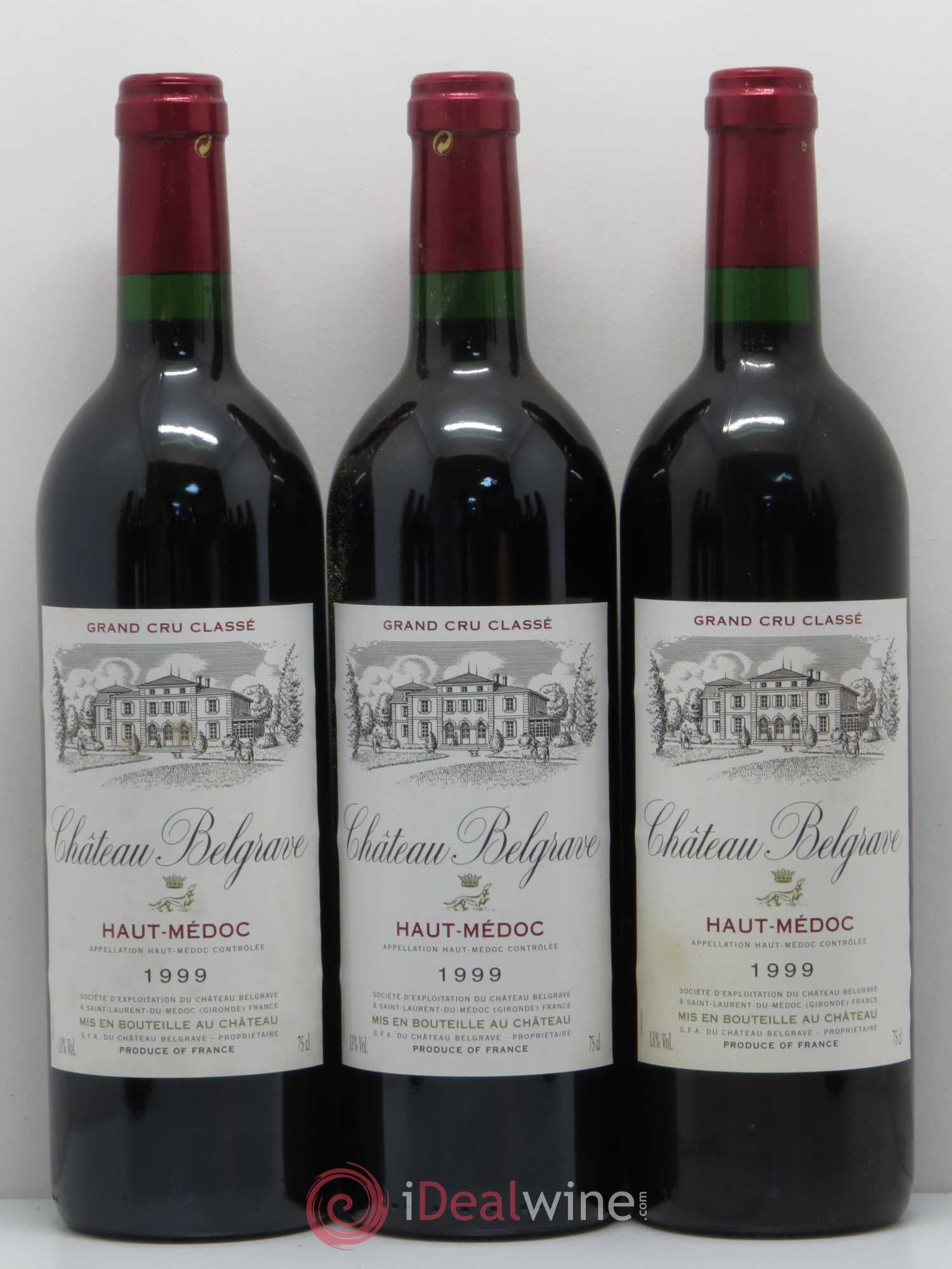 Château Belgrave 5ème Grand Cru Classé 1999 - Lot de 12 bouteilles - 2