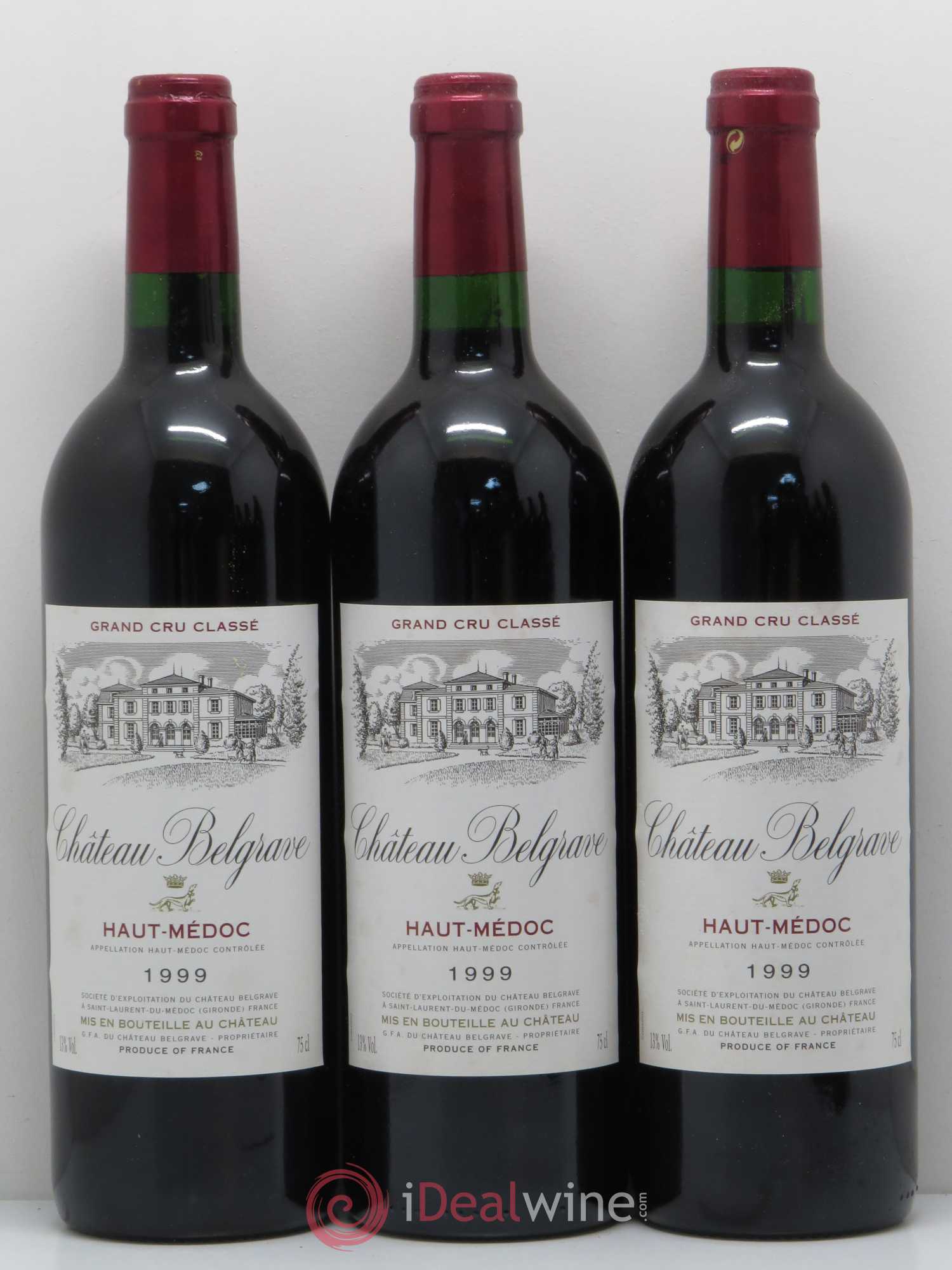 Château Belgrave 5ème Grand Cru Classé 1999 - Lot de 12 bouteilles - 3
