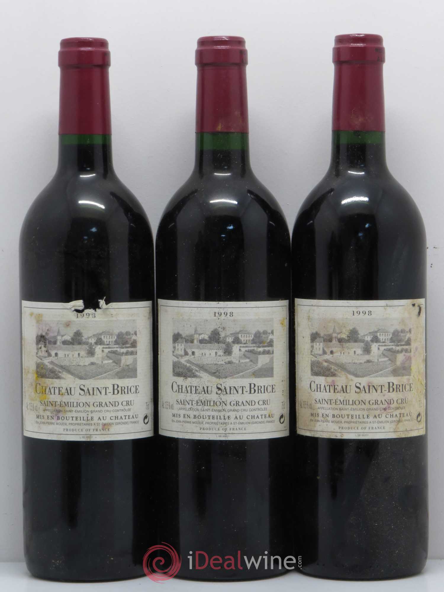 Saint-Émilion Château Saint Brice 1998 - Posten von 6 Flaschen - 1