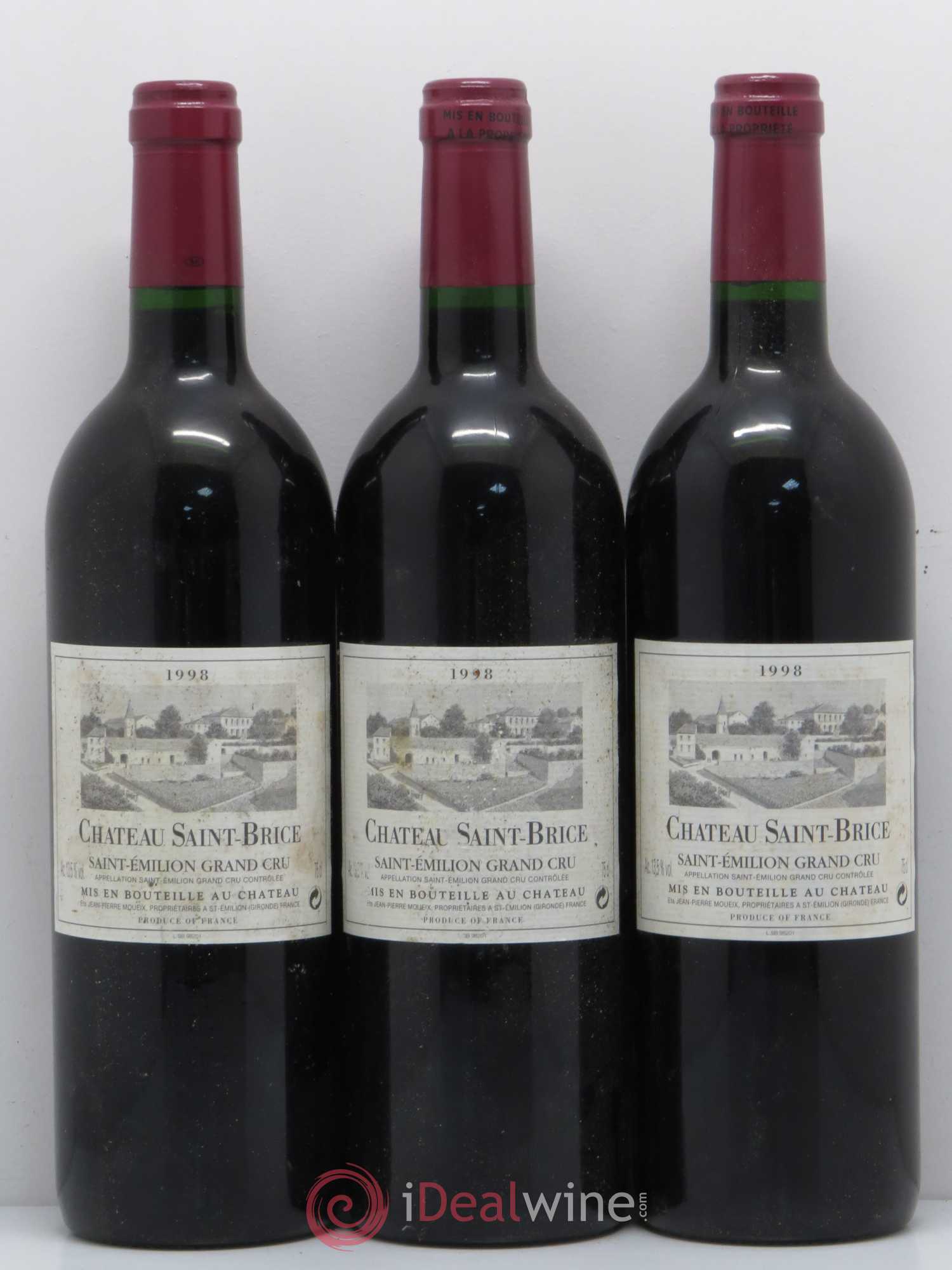 Saint-Émilion Château Saint Brice 1998 - Posten von 6 Flaschen - 2