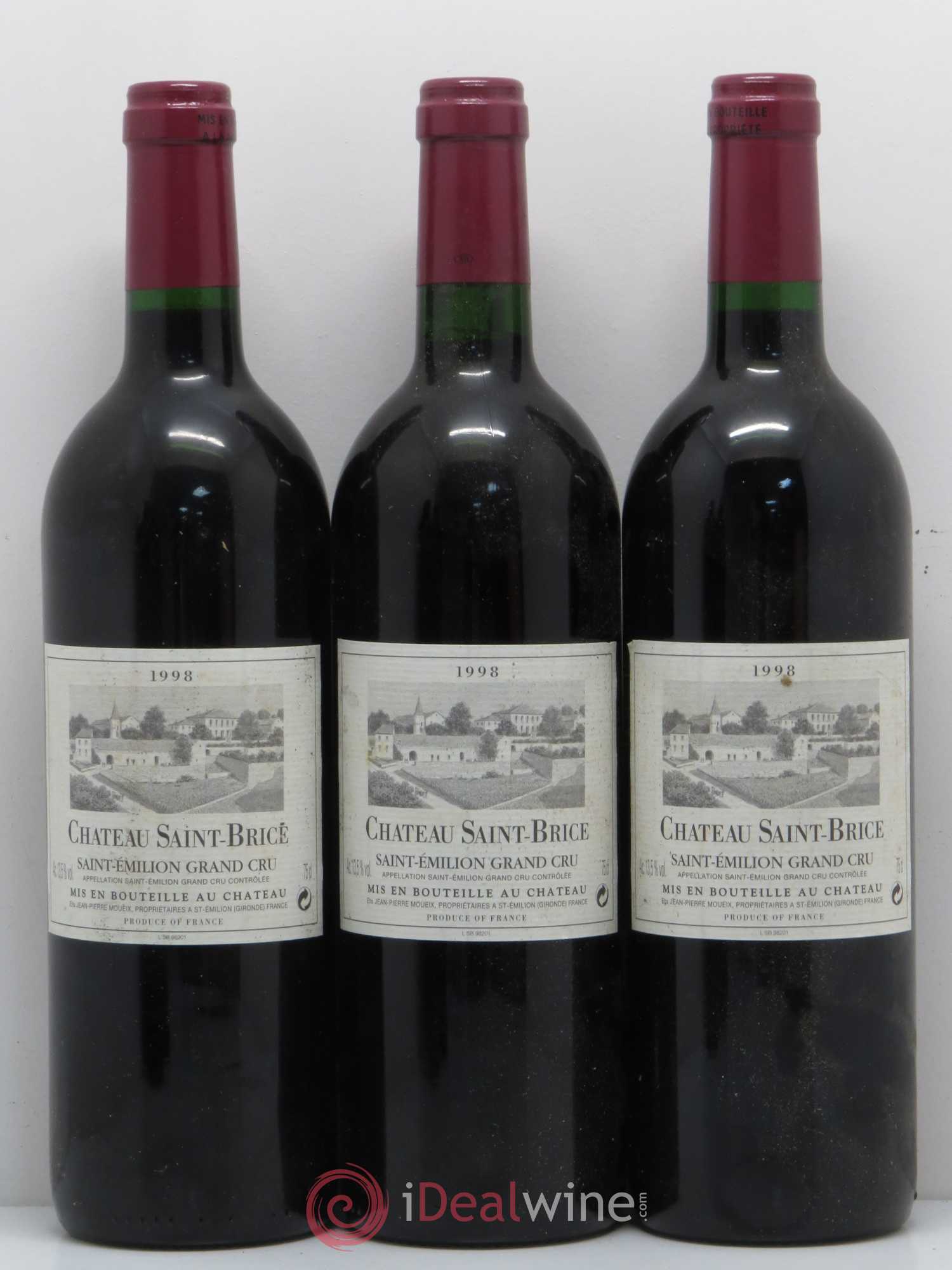 Saint-Émilion Château Saint Brice 1998 - Posten von 5 Flaschen - 1