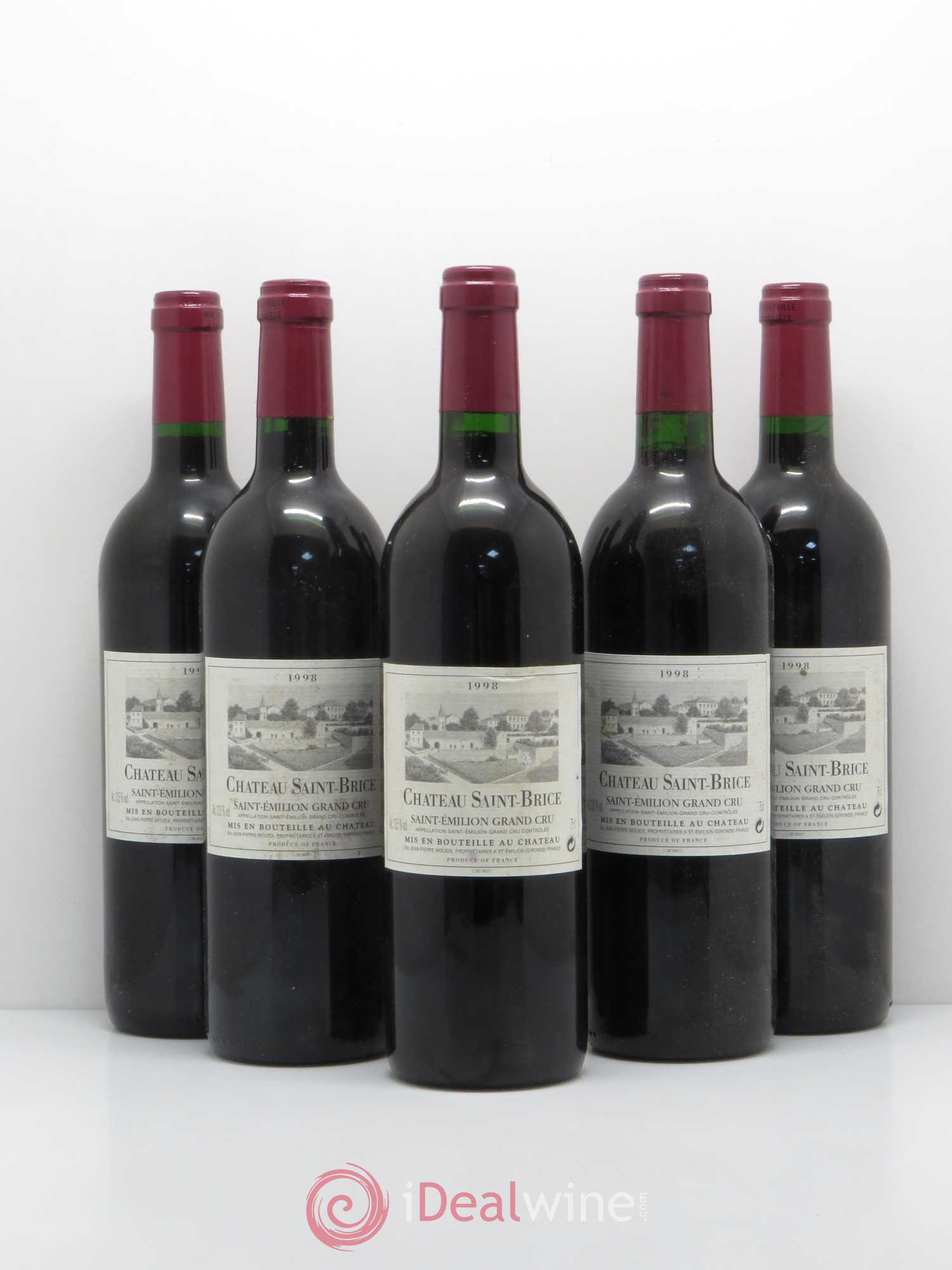 Saint-Émilion Château Saint Brice 1998 - Posten von 5 Flaschen - 0