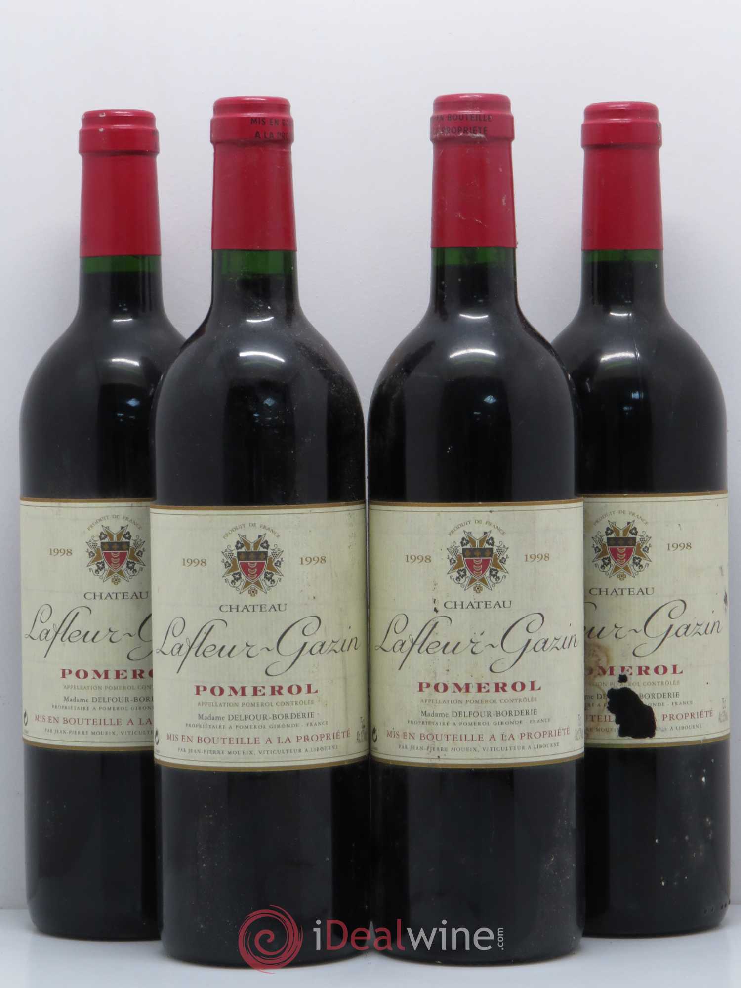 Château Lafleur-Gazin 1998 - Lot de 4 bouteilles - 0