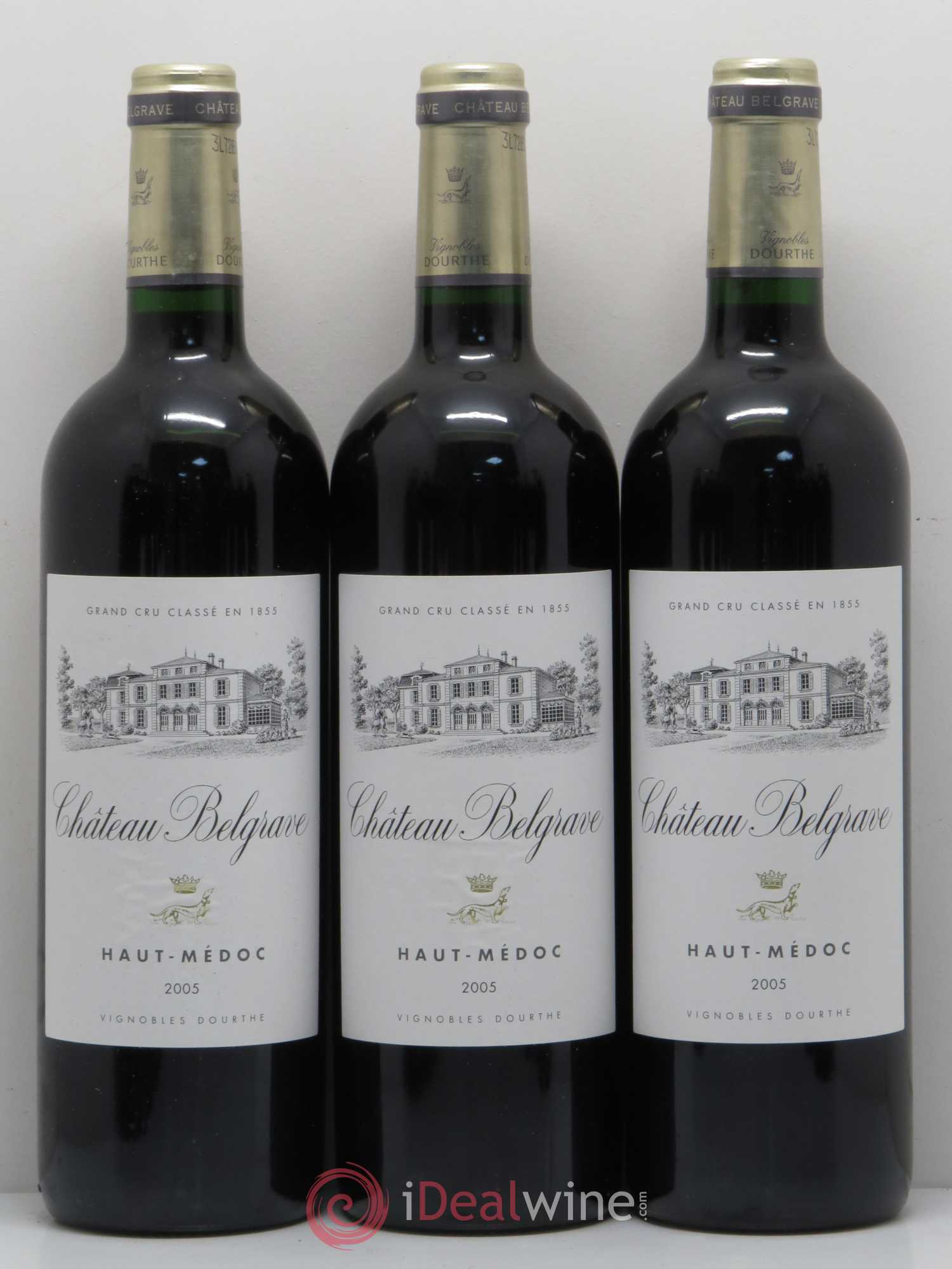 Château Belgrave 5ème Grand Cru Classé 2005 - Lot de 12 bouteilles - 1