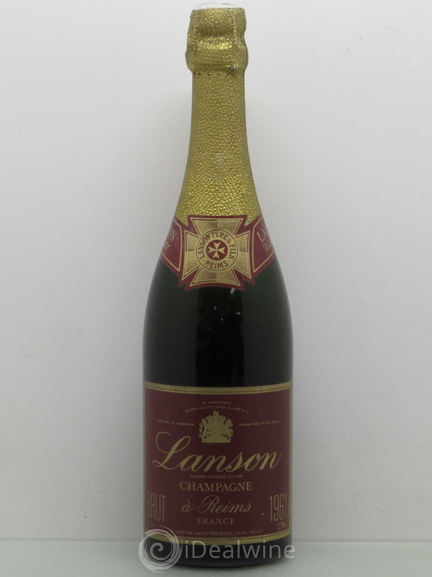 Champagne Lanson 1961 - Lot de 1 bouteille - 0