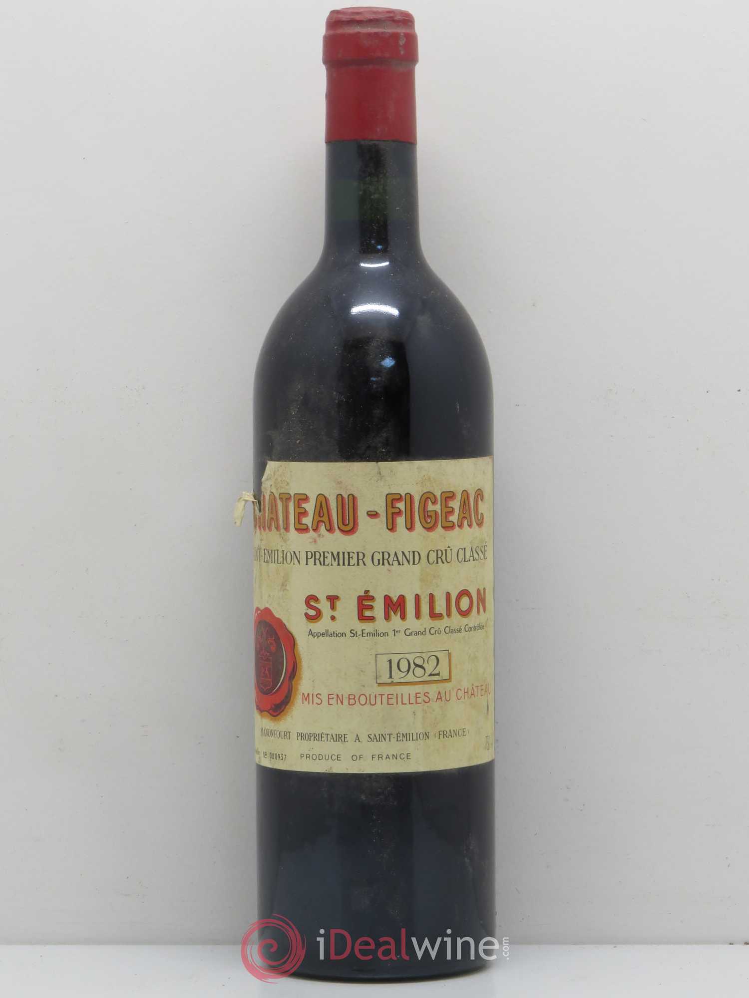 Château Figeac 1er Grand Cru Classé A 1982 - Lot de 1 bouteille - 0