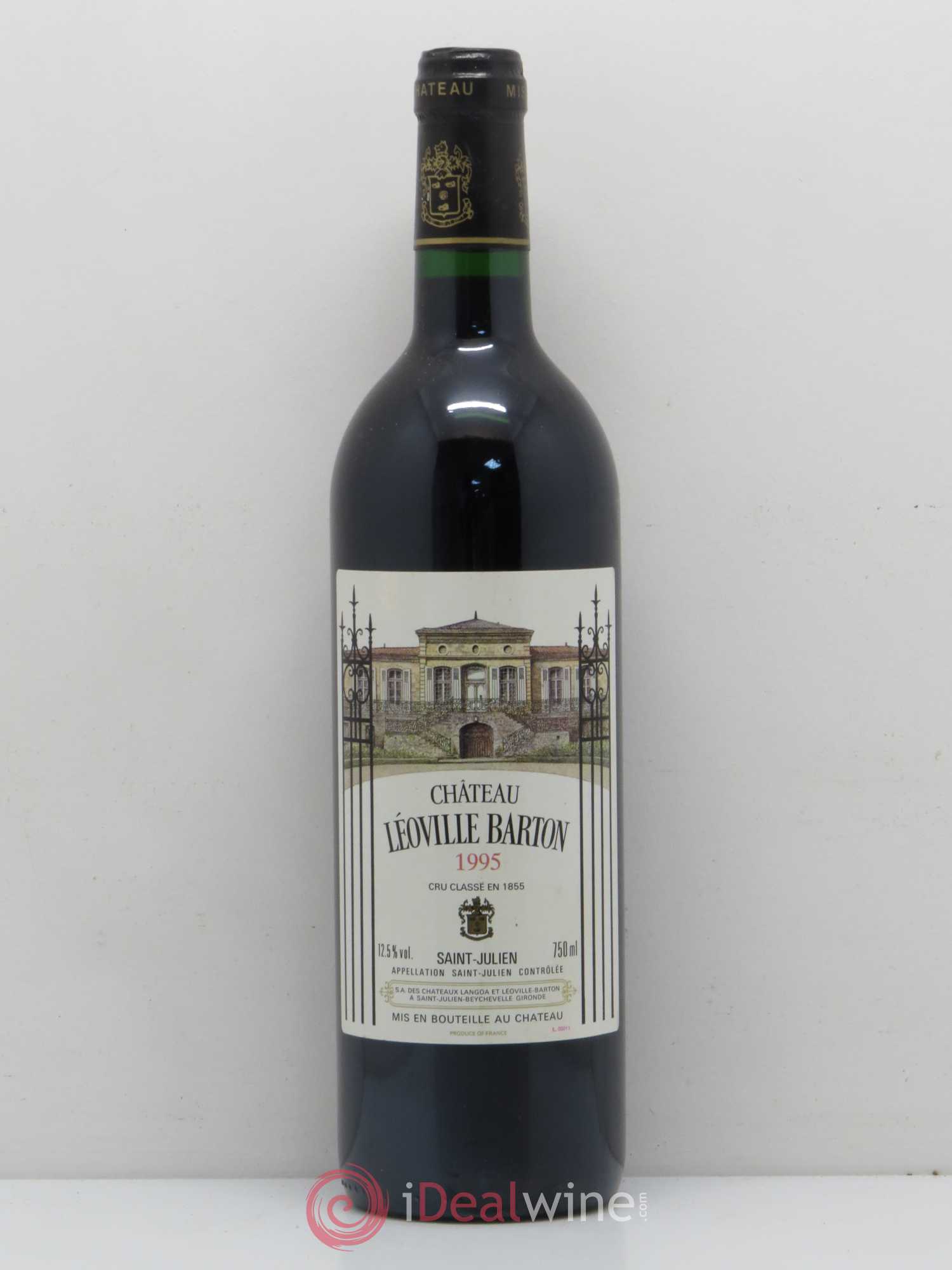 Château Léoville Barton 2ème Grand Cru Classé 1995 - Lot de 1 bouteille - 0