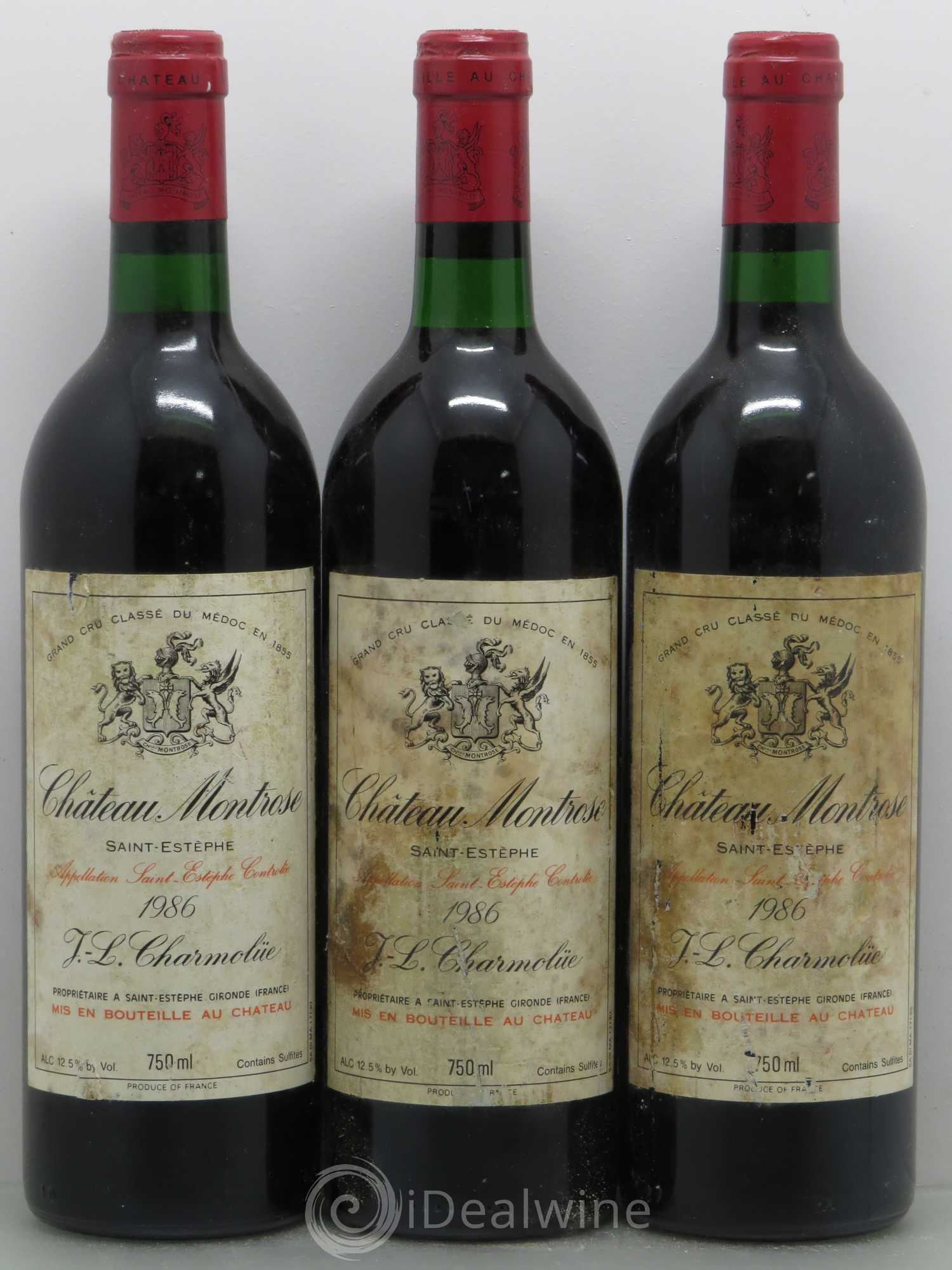 Château Montrose 2ème Grand Cru Classé 1986 - Lot de 6 bouteilles - 2