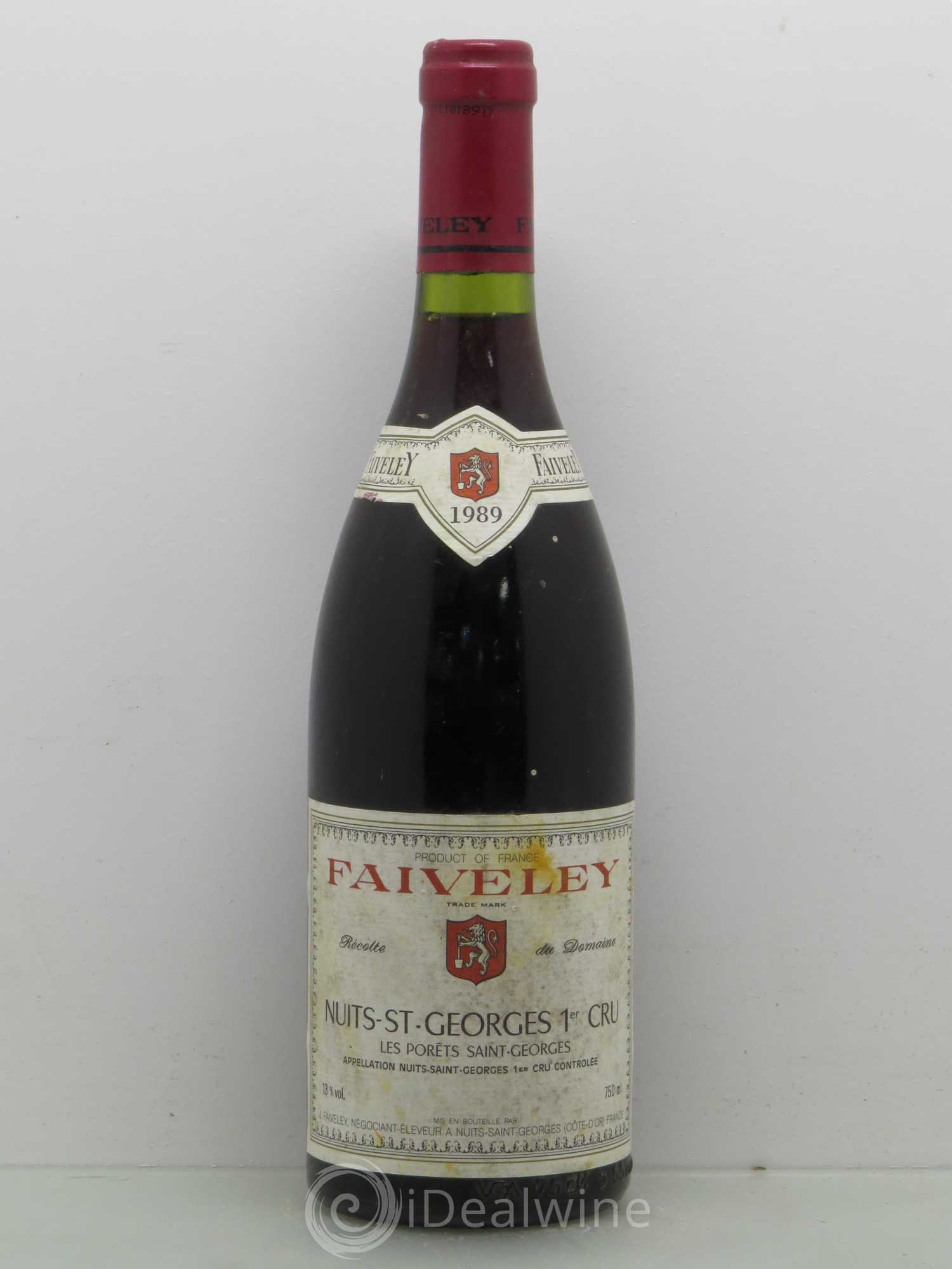 Nuits-Saint-Georges 1er Cru Les Porêts Saint-Georges Faiveley 1989 - Lotto di 1 bottiglia - 0