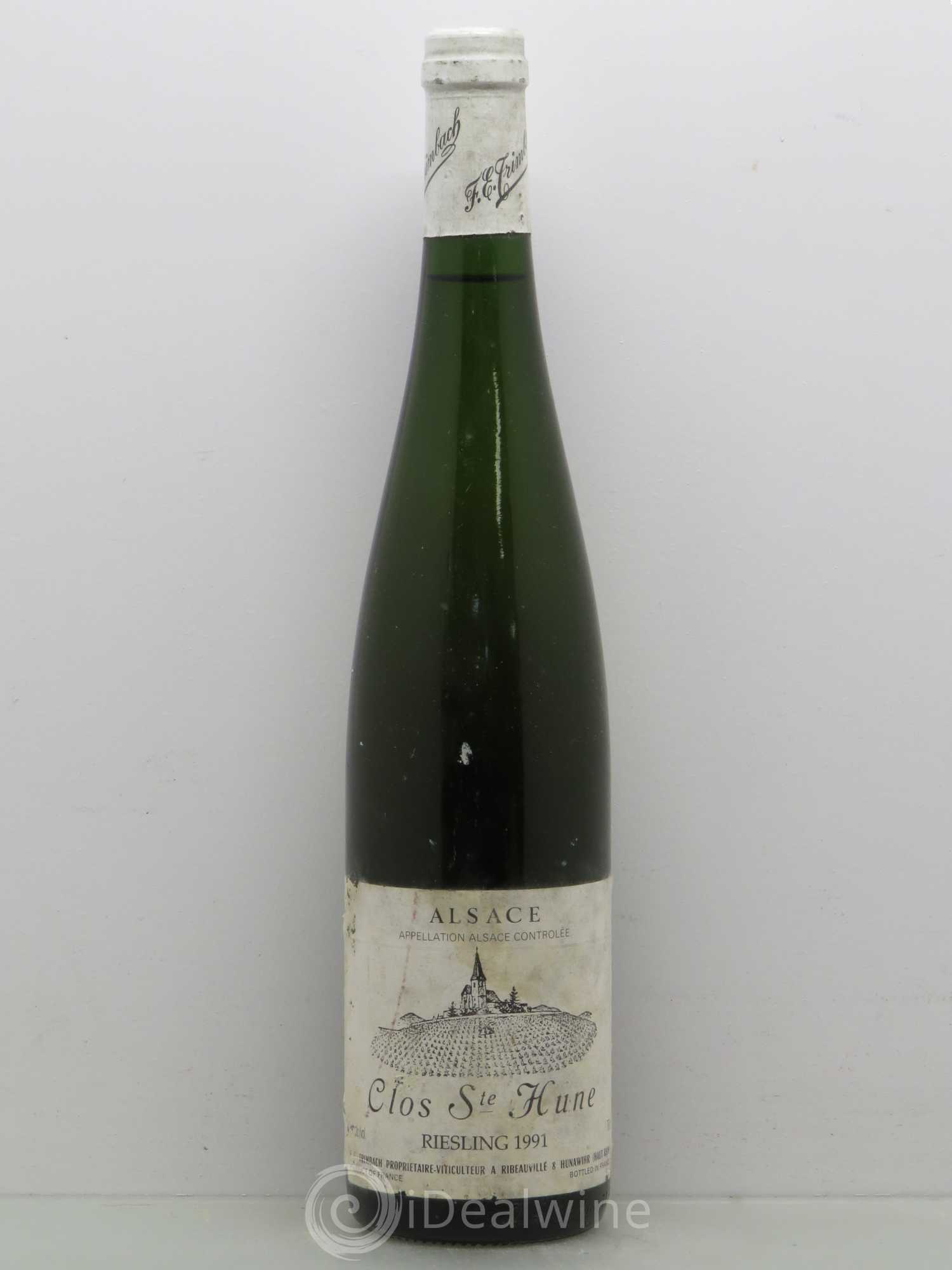 Alsace Riesling Clos Sainte-Hune Trimbach (Domaine) 1991 - Lot de 1 bouteille - 0