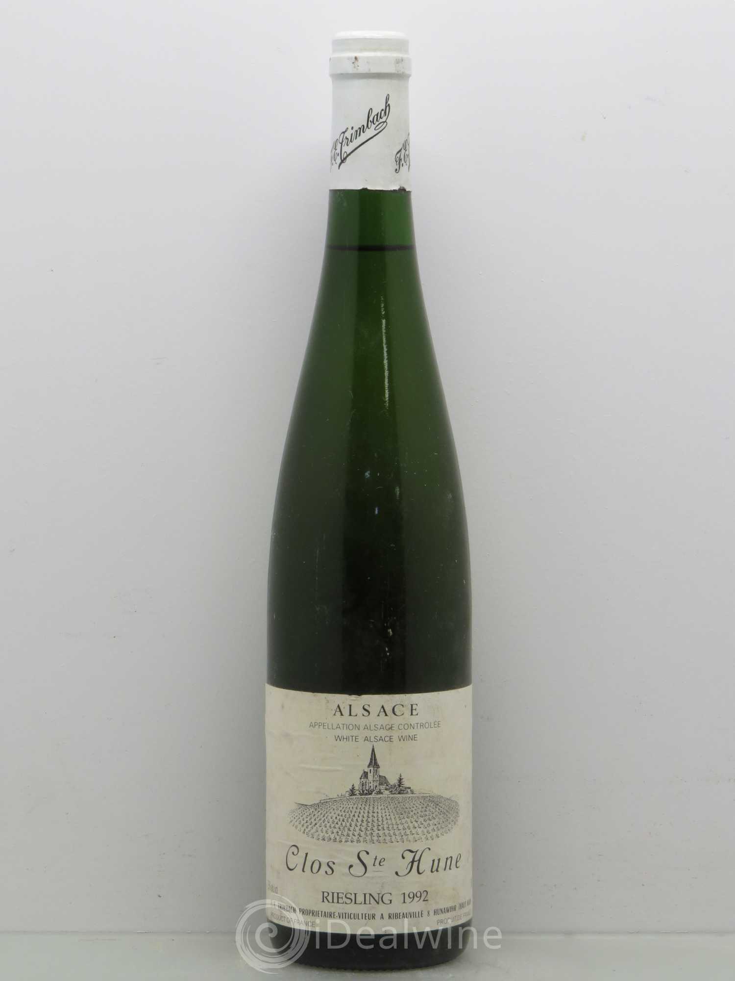 Alsace Riesling Clos Sainte-Hune Trimbach (Domaine) 1992 - Lot de 1 bouteille - 0