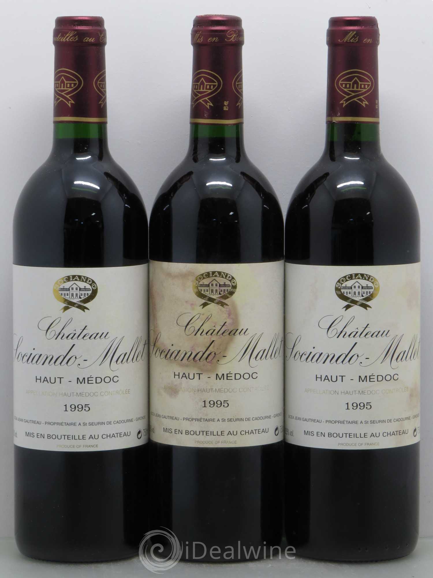Château Sociando Mallet 1995 - Lot de 12 bouteilles - 3