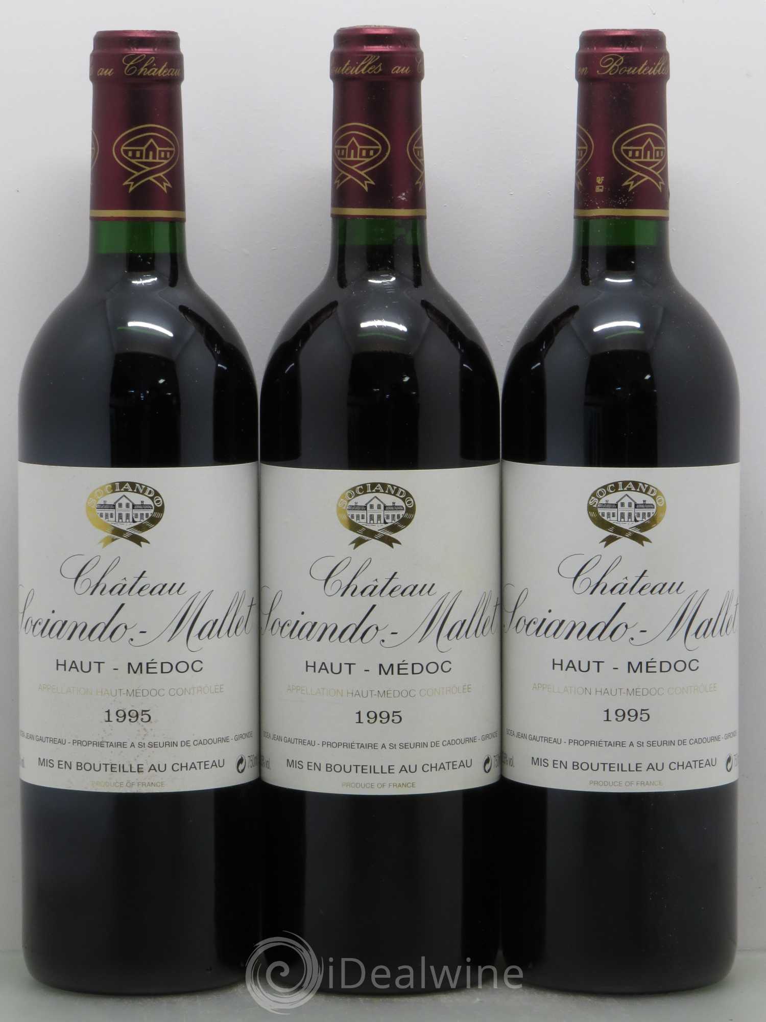 Château Sociando Mallet 1995 - Lot de 12 bouteilles - 4