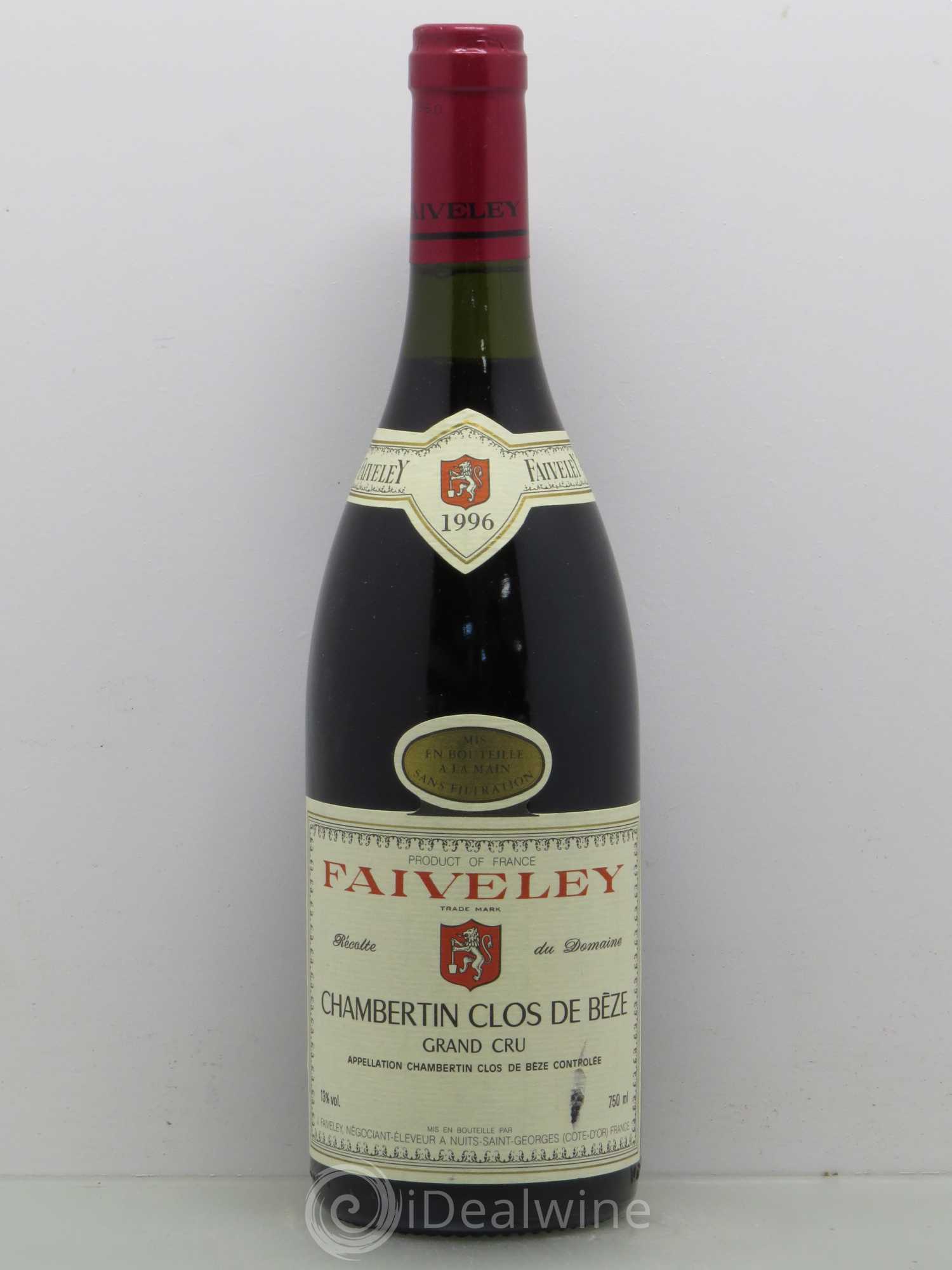 Chambertin Clos de Bèze Grand Cru Faiveley 1996 - Lot de 1 bouteille - 0