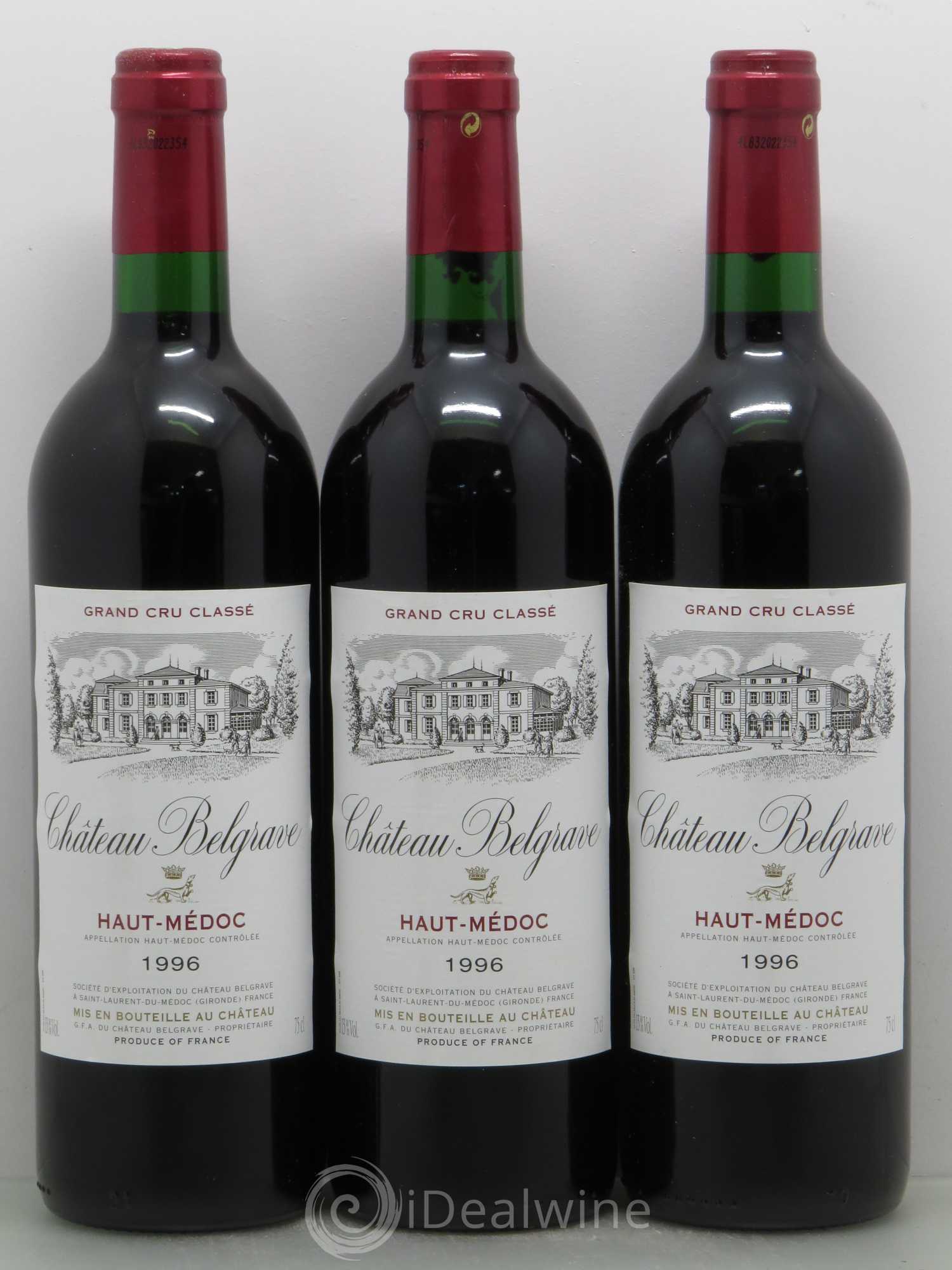 Château Belgrave 5ème Grand Cru Classé 1996 - Lot de 12 bouteilles - 4