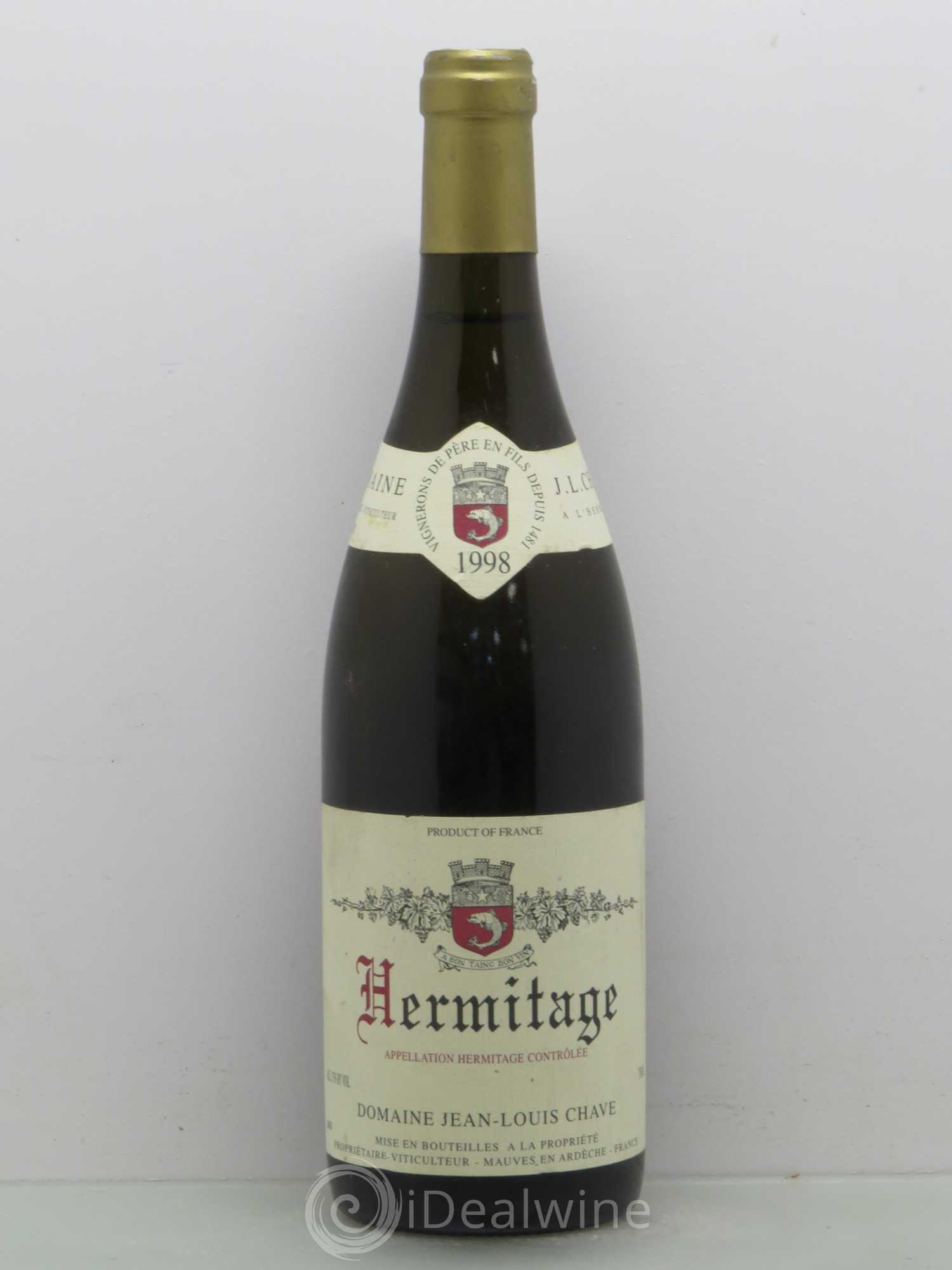 Hermitage Jean-Louis Chave 1998 - Lot de 1 bouteille - 0