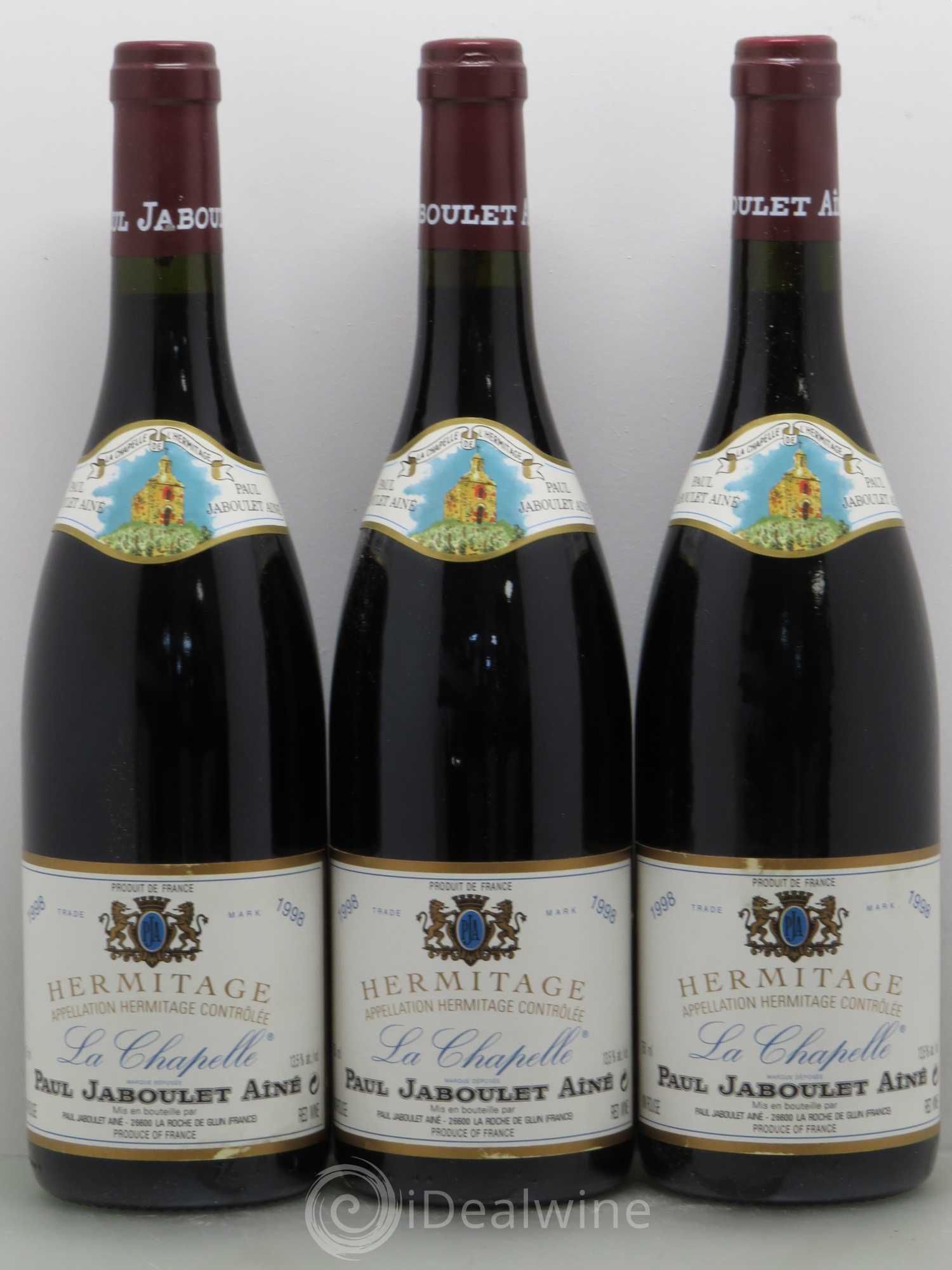 Hermitage La Chapelle Paul Jaboulet Ainé 1998 - Lot de 6 bouteilles - 1