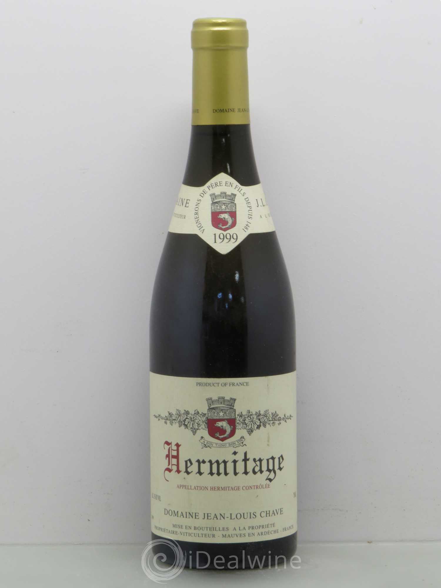 Hermitage Jean-Louis Chave 1999 - Lot de 1 bouteille - 0