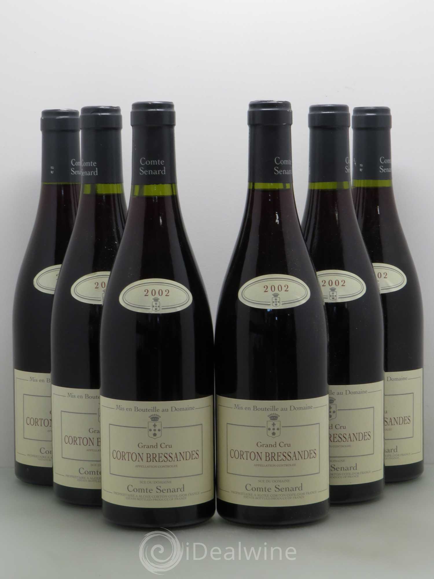 Corton Grand Cru Bressandes Domaine Senard 2002 - Posten von 6 Flaschen - 0