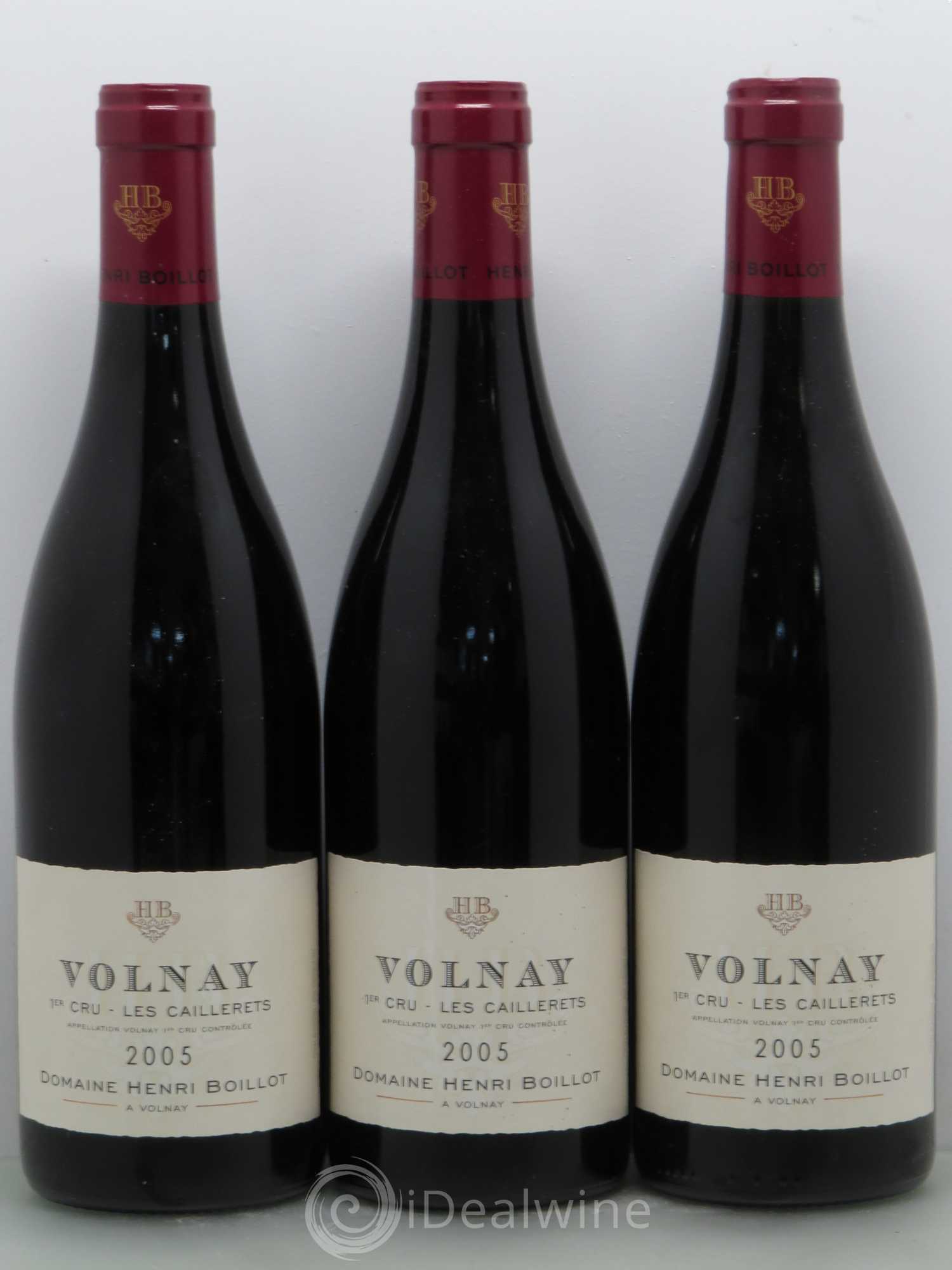 Volnay 1er Cru Les Caillerets Henri Boillot 2005 - Posten von 6 Flaschen - 2