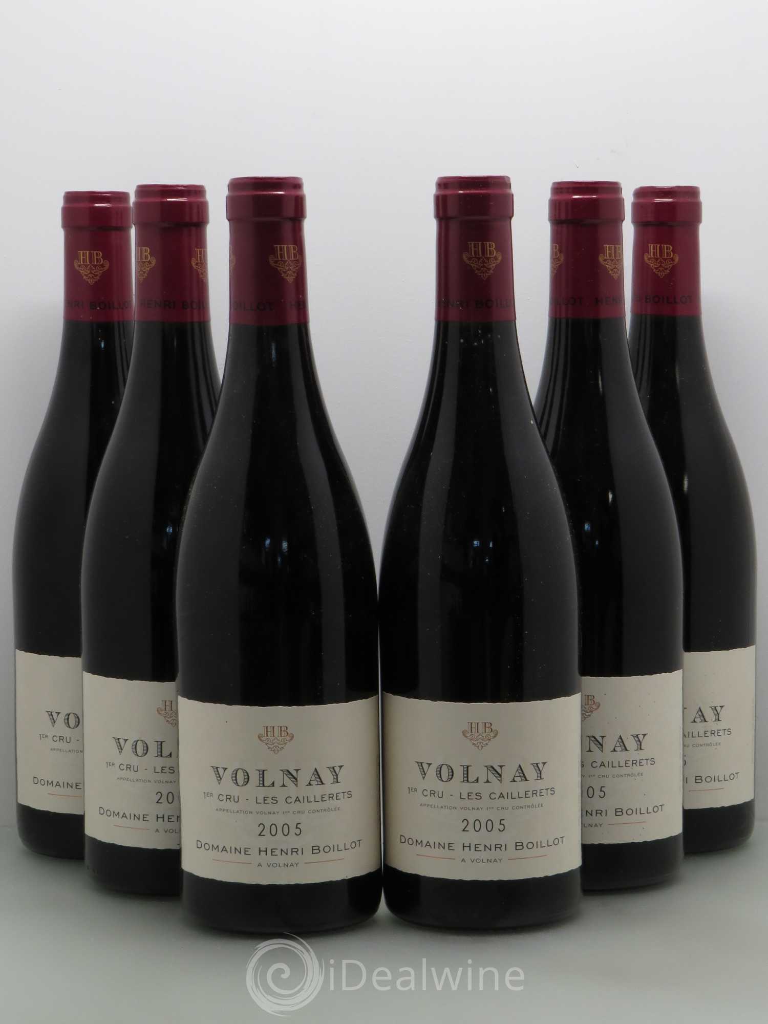 Volnay 1er Cru Les Caillerets Henri Boillot 2005 - Posten von 6 Flaschen - 0