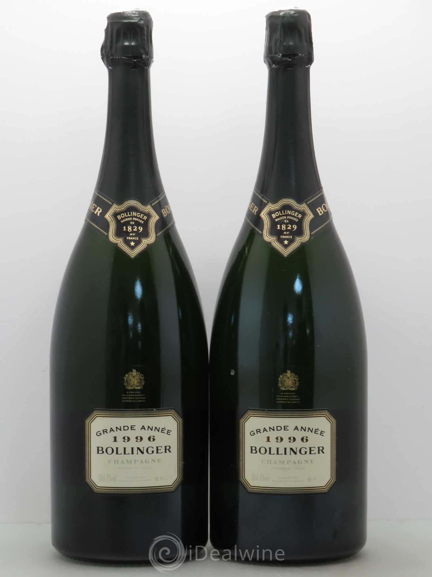 La Grande Année Brut Bollinger (Coffret Prestige) 1996 - Lot de 2 magnums - 0