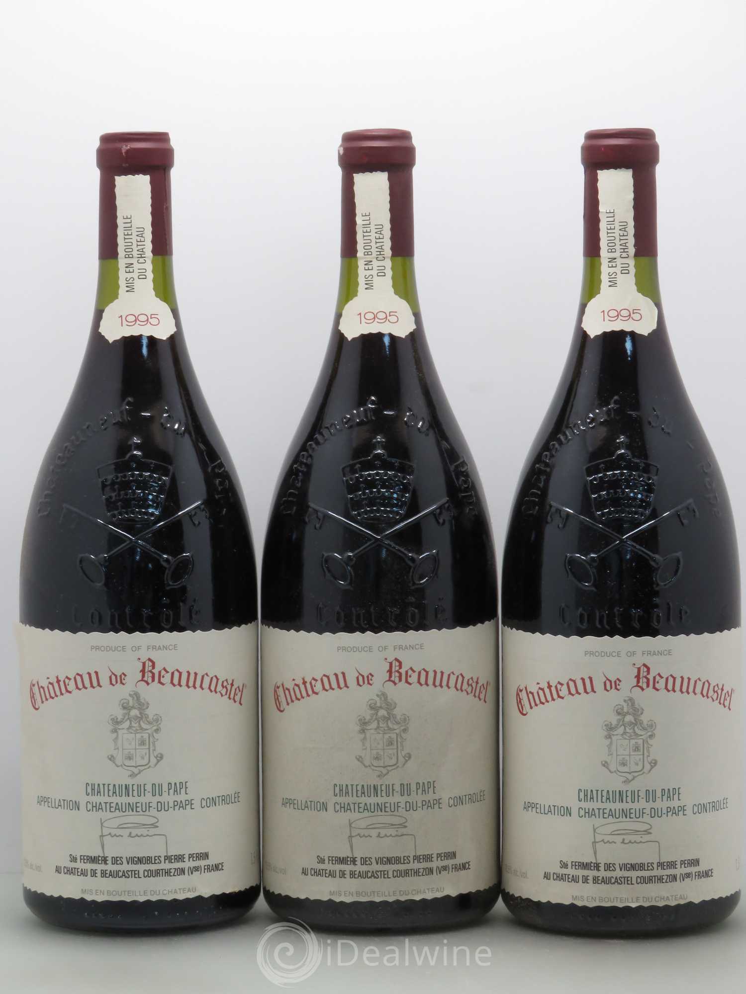 Châteauneuf-du-Pape Château de Beaucastel Famille Perrin 1995 - Lot de 6 magnums - 2
