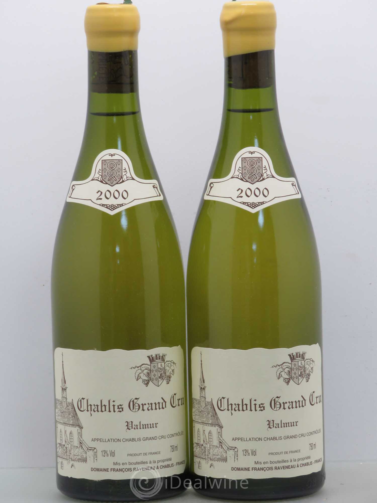 Chablis Grand Cru Valmur Raveneau (Domaine) 2000 - Lot de 2 bouteilles - 0