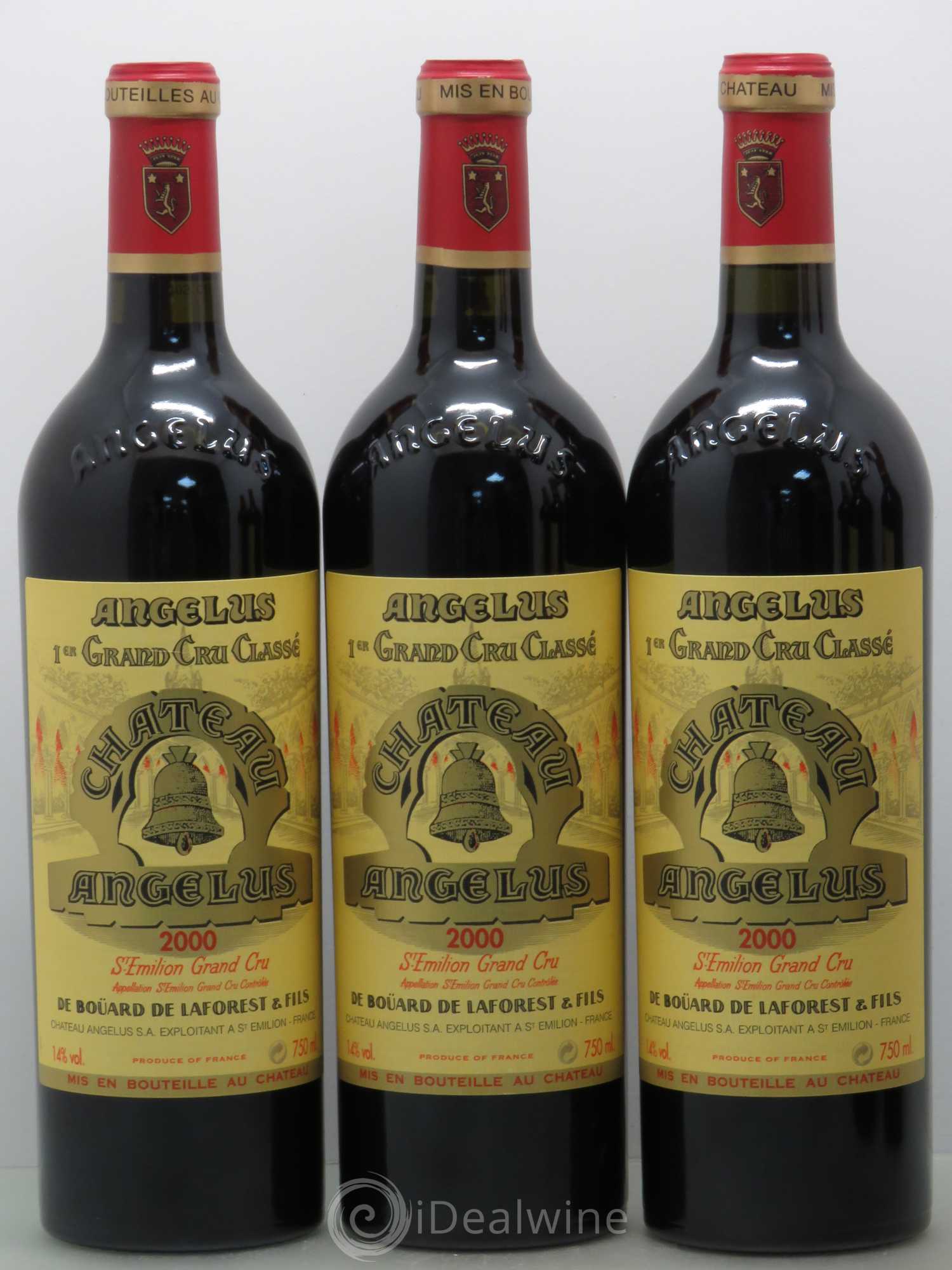 Château Angélus 1er Grand Cru Classé A 2000 - Lot de 6 bouteilles - 1