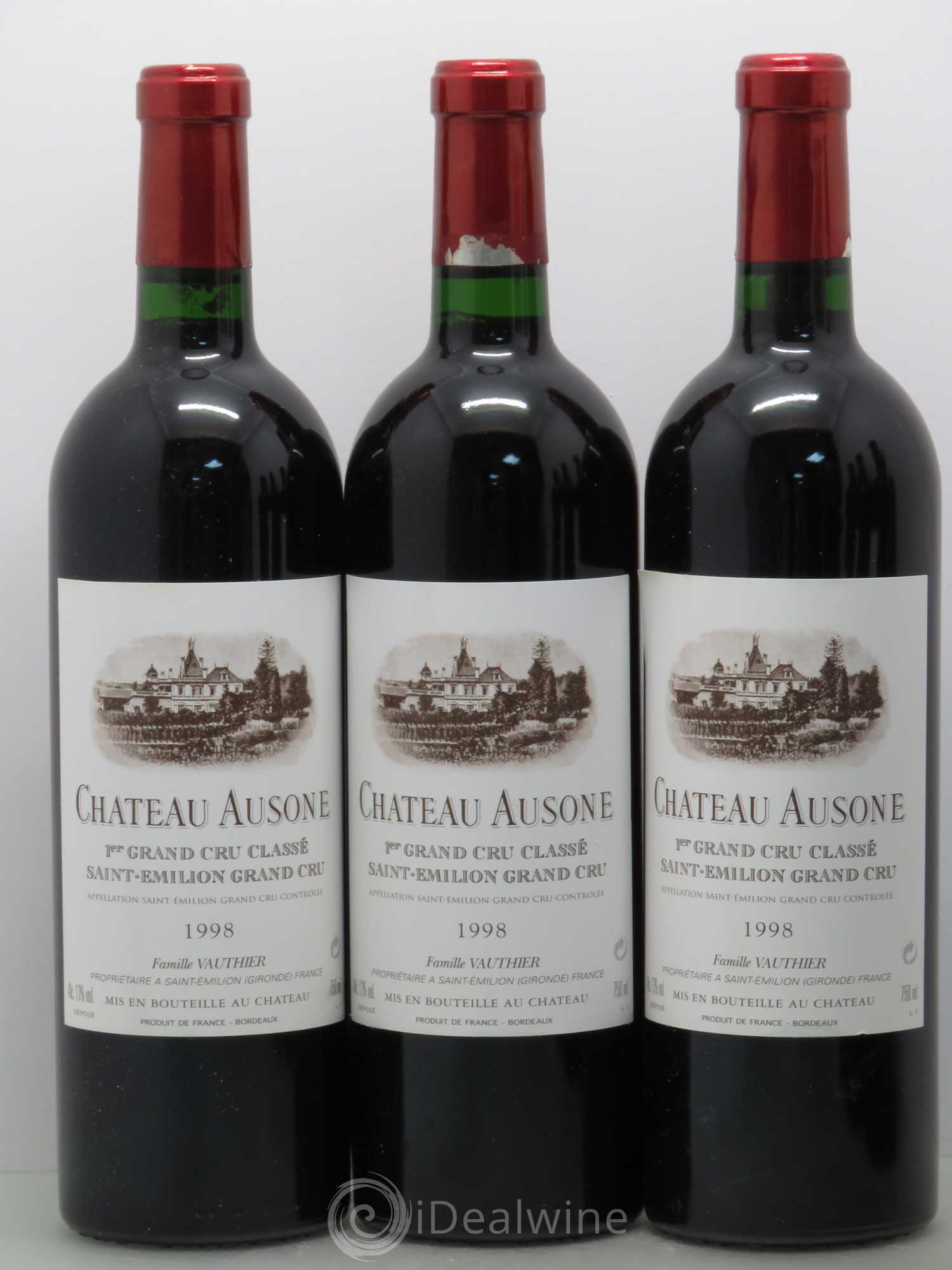 Château Ausone 1er Grand Cru Classé A 1998 - Lot de 6 bouteilles - 1