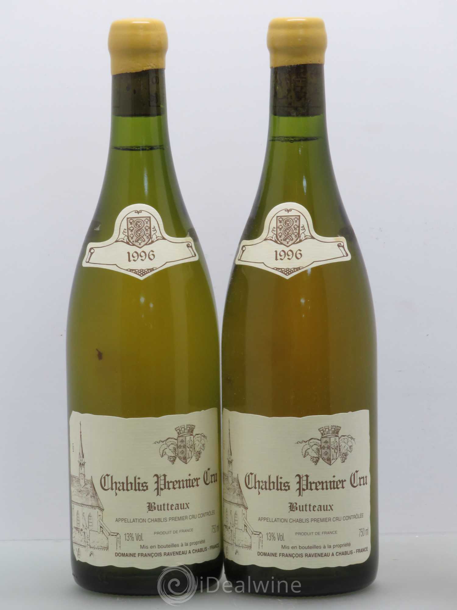 Chablis 1er Cru Butteaux Raveneau (Domaine) 1996 - Lot de 2 bouteilles - 0