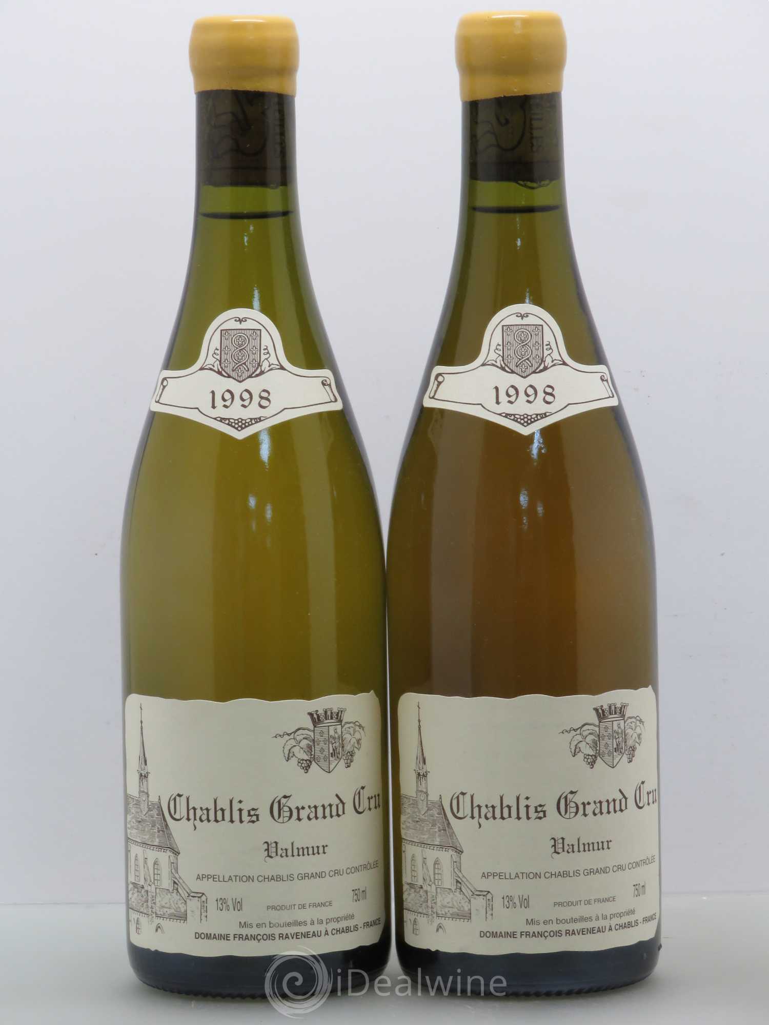 Chablis Grand Cru Valmur Raveneau (Domaine) 1998 - Lot de 2 bouteilles - 0