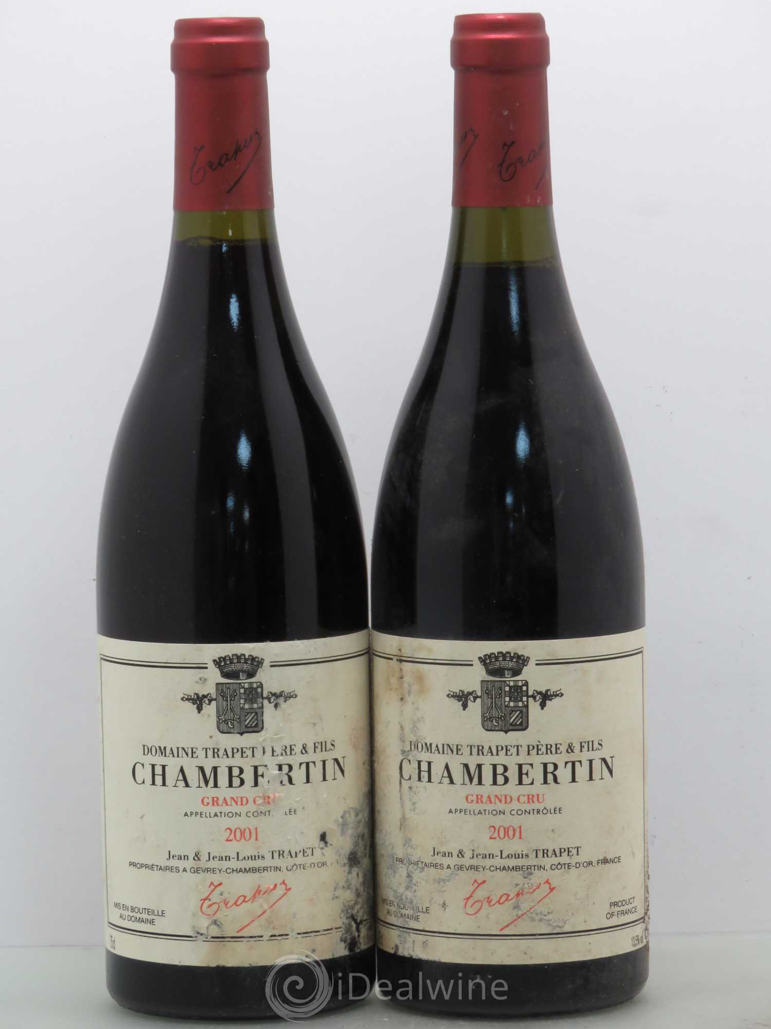 Chambertin Grand Cru Domaine Trapet 2001 - Lot de 2 bouteilles - 0